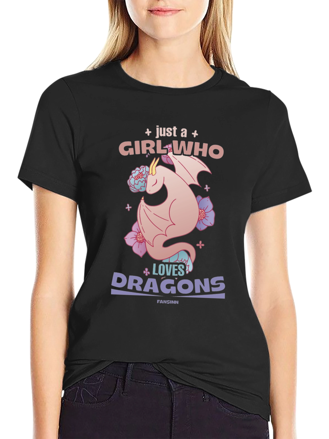 Girl Who Loves Dragons T-Shirt