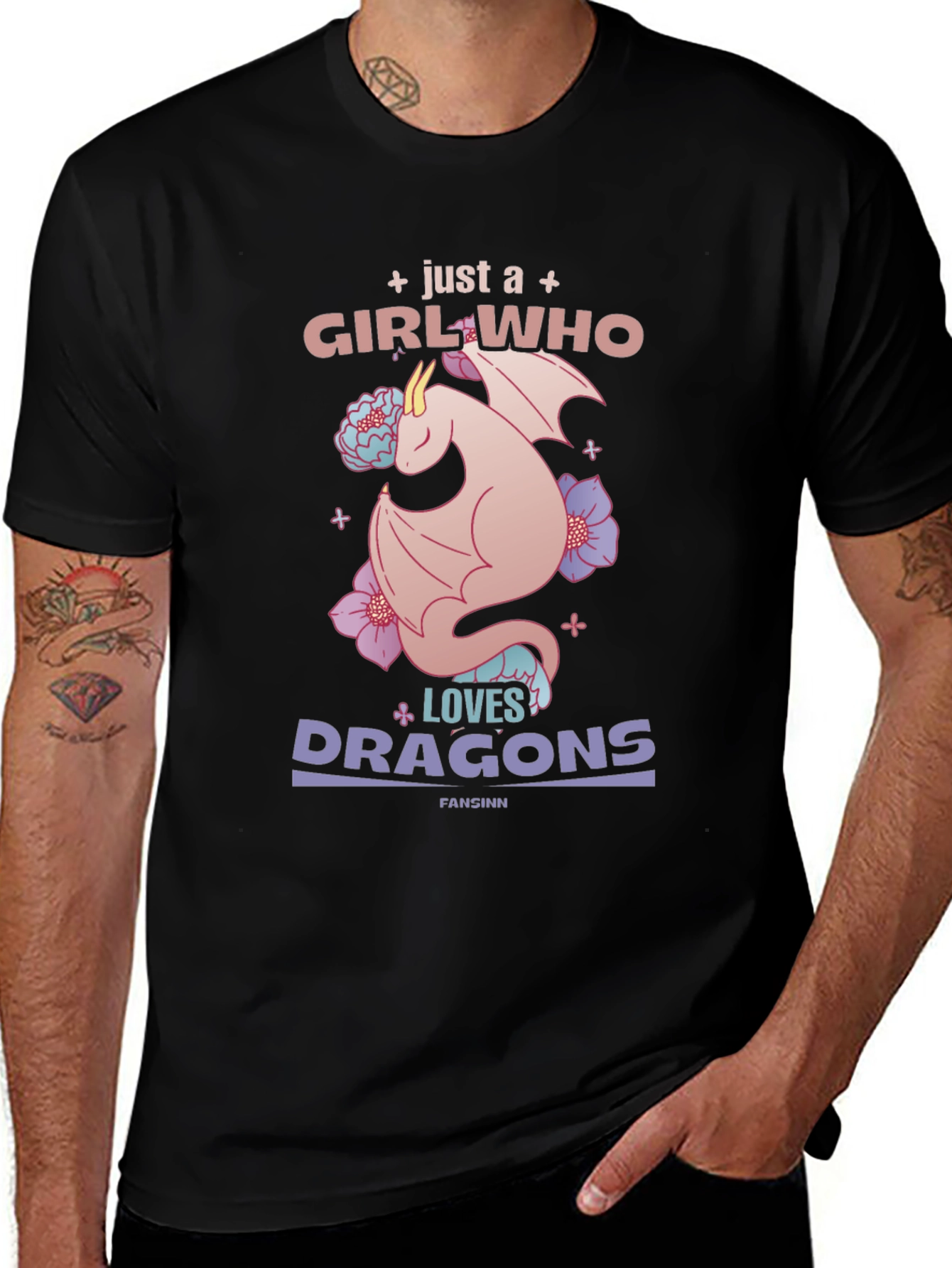 Girl Who Loves Dragons T-Shirt
