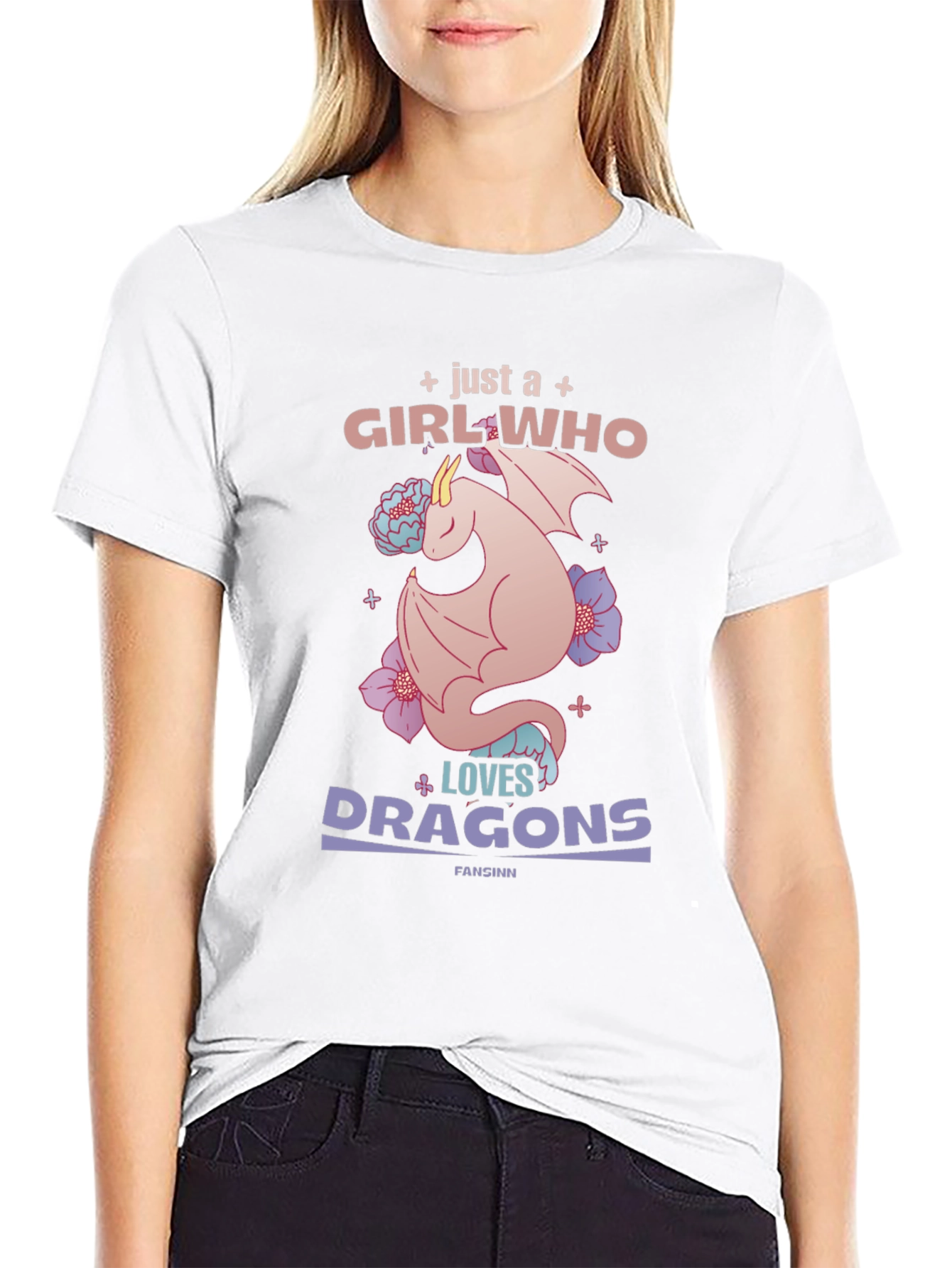Girl Who Loves Dragons T-Shirt