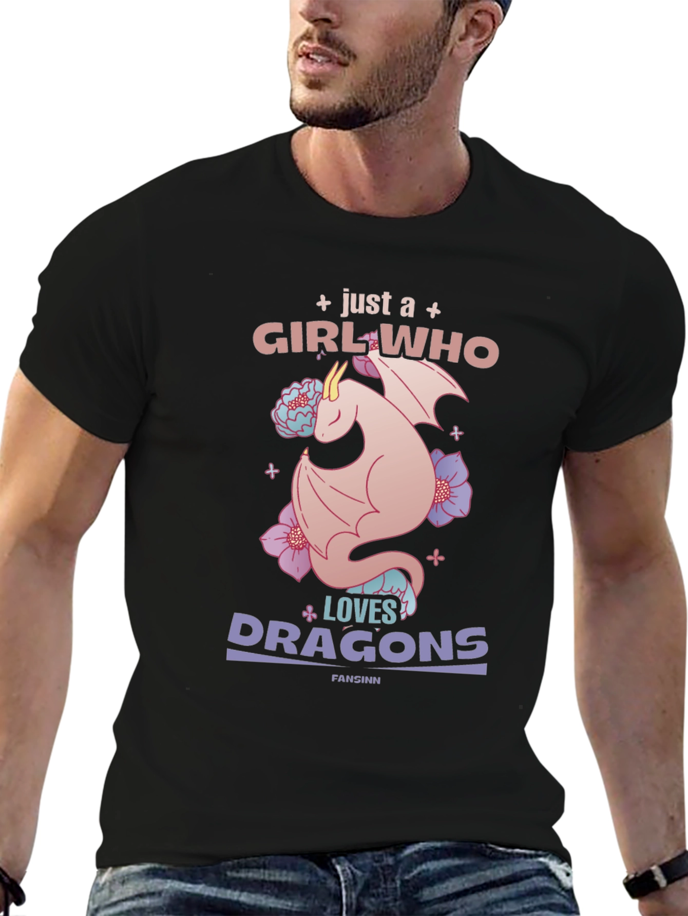 Girl Who Loves Dragons T-Shirt
