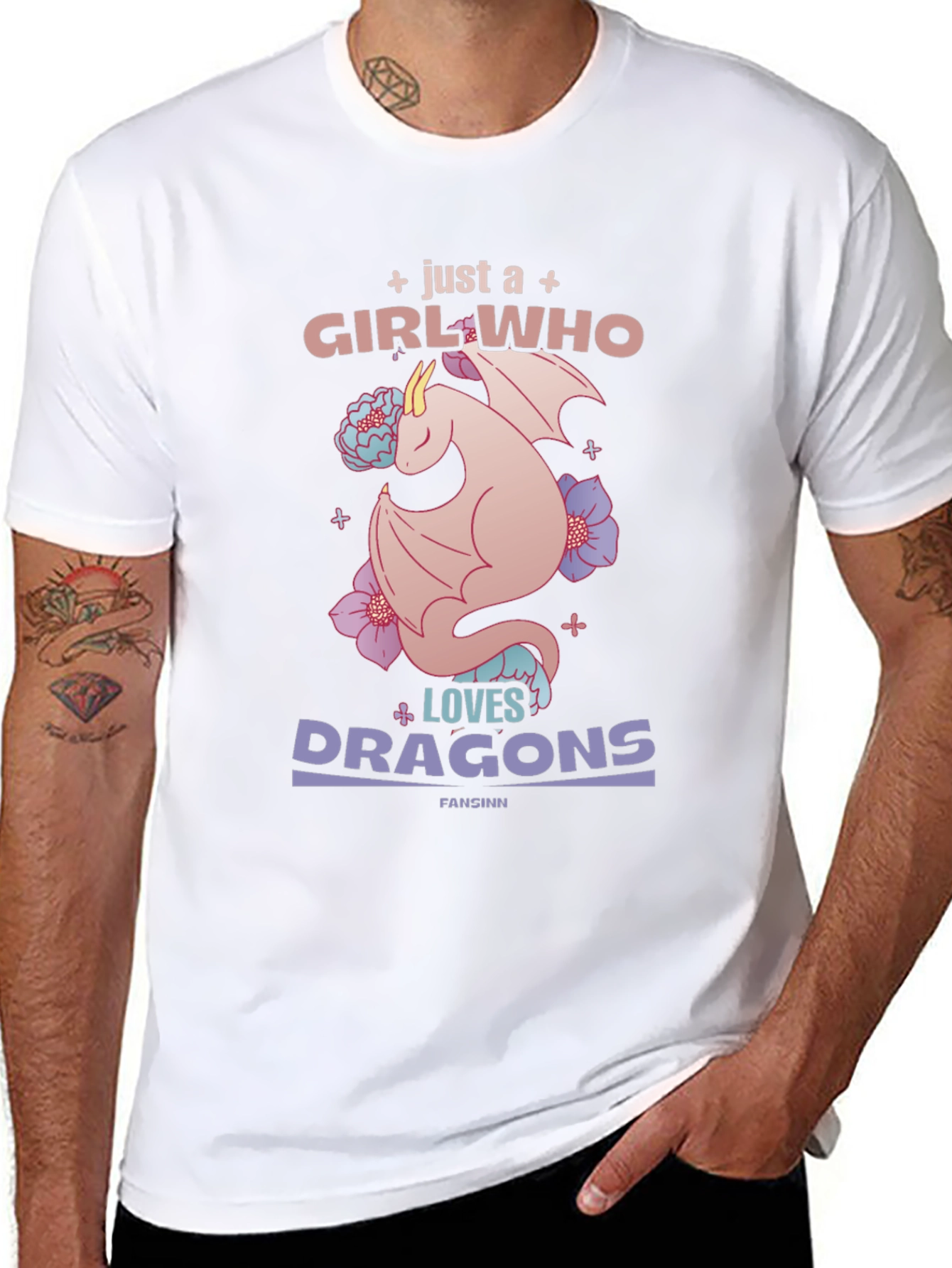 Girl Who Loves Dragons T-Shirt