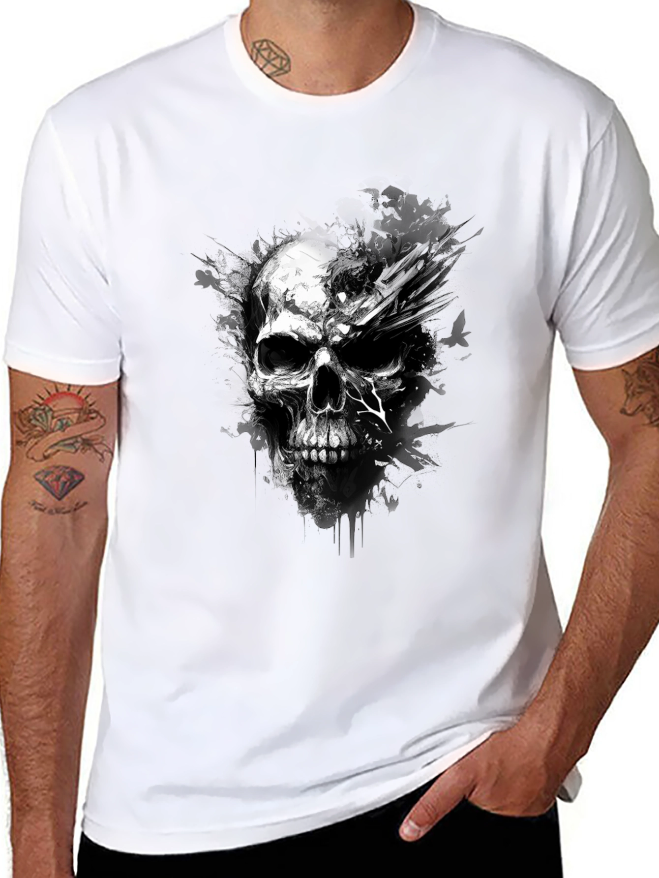 Skull Graphic Black T-Shirt