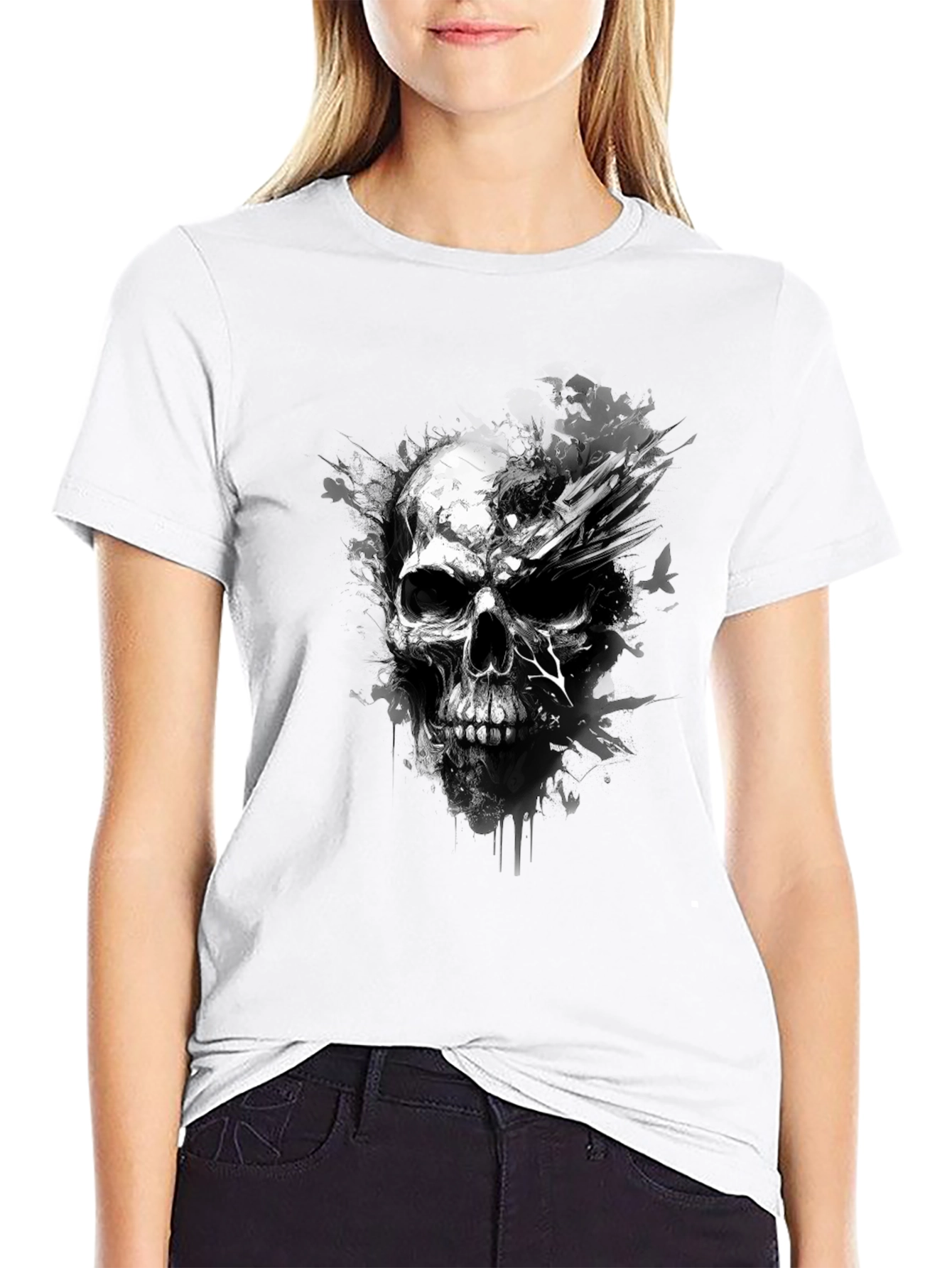 Skull Graphic Black T-Shirt