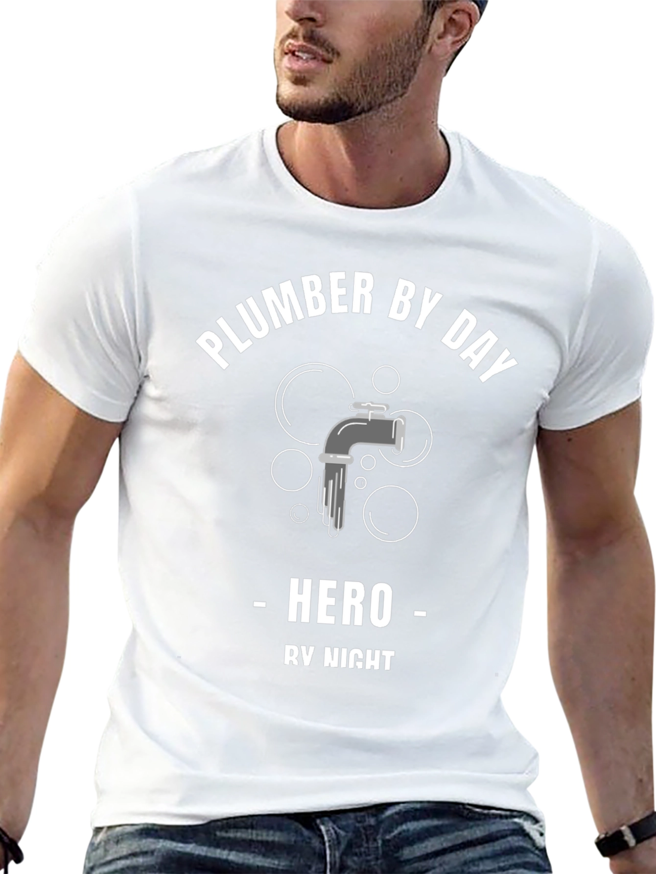 Plumber By Day Hero By Night T-Shirt