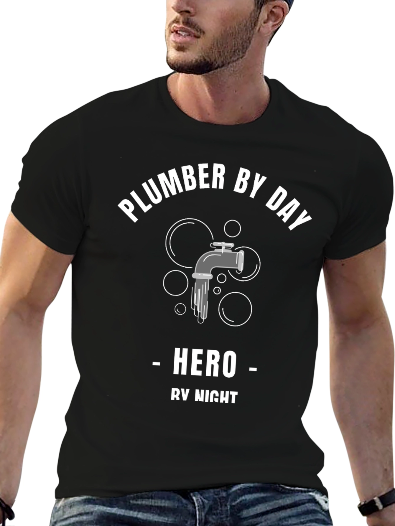 Plumber By Day Hero By Night T-Shirt