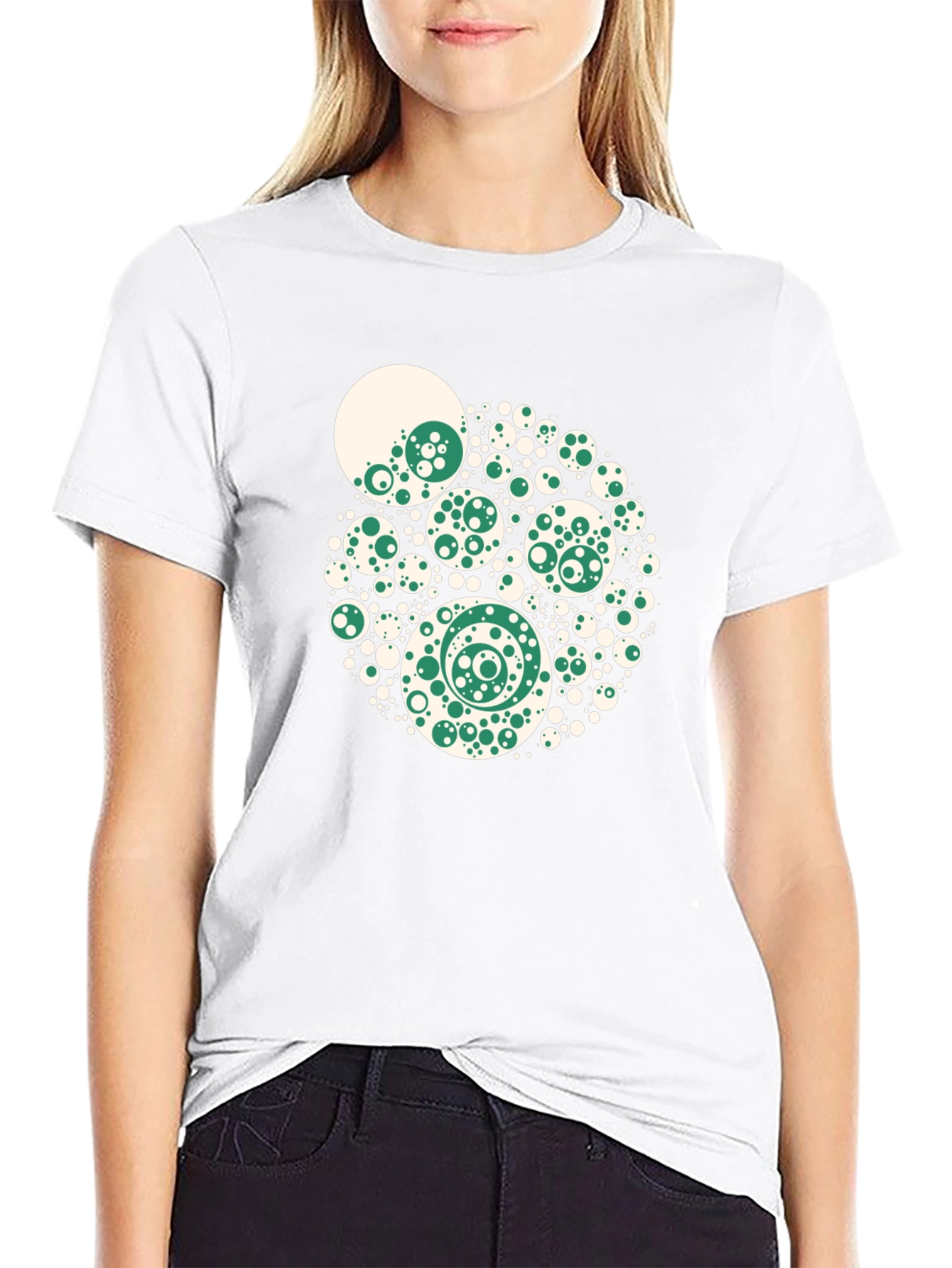 Abstract Circle Design T-Shirt