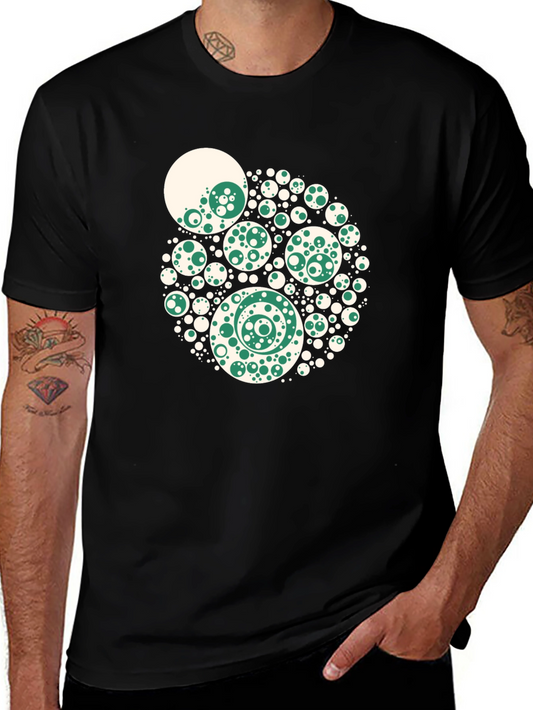 Abstract Circle Design T-Shirt