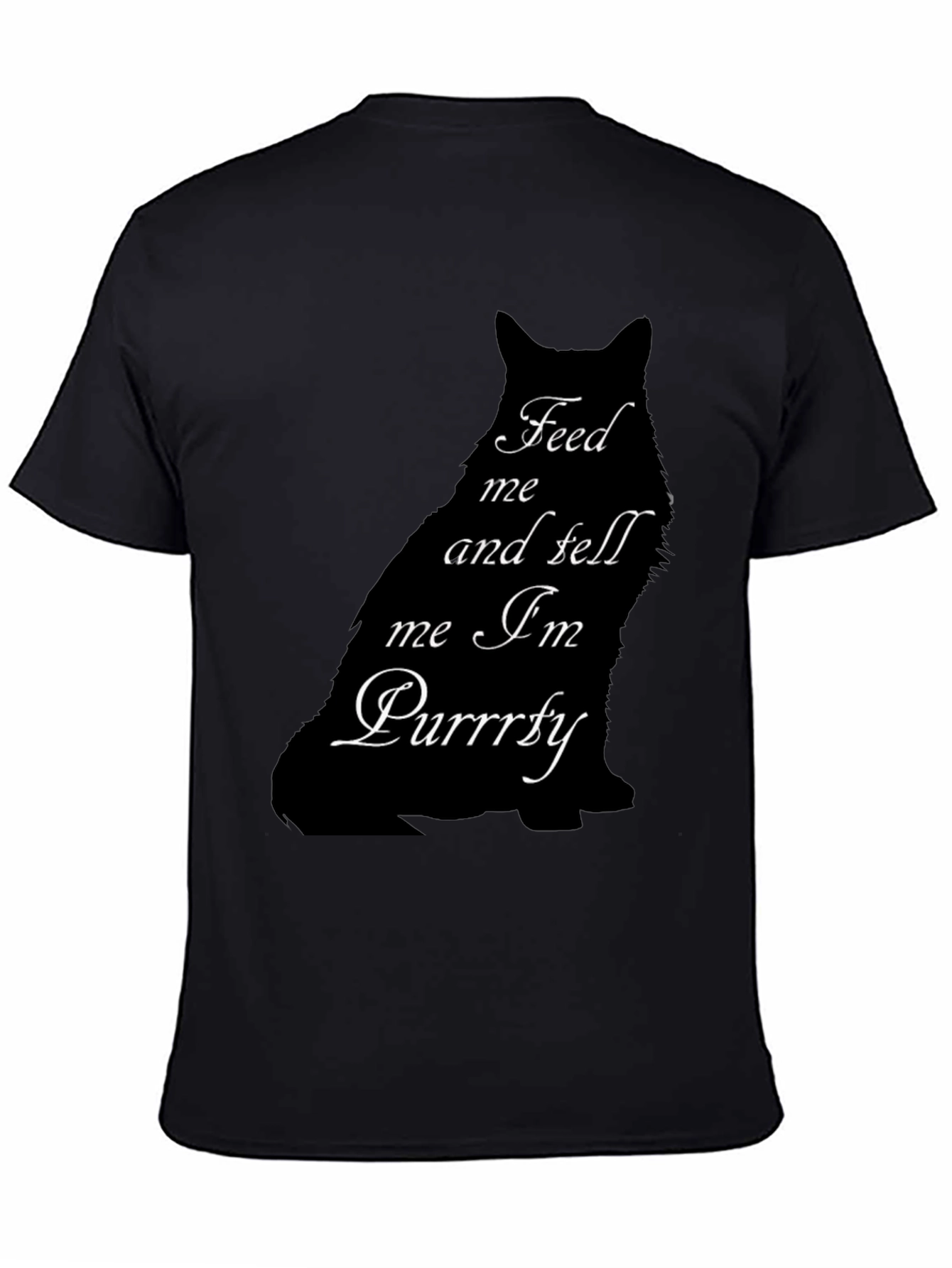 Feed Me Cat Graphic Tee - Purrrfectly Funny T-Shirt