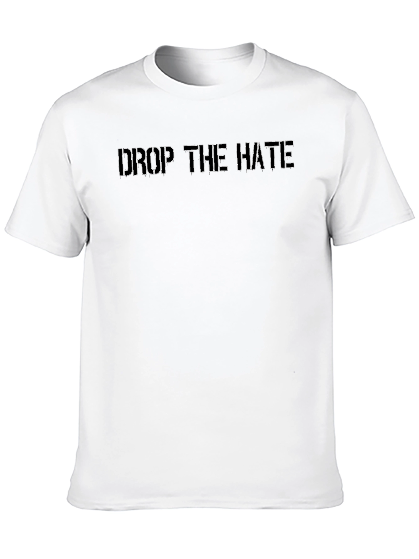 Drop The Hate Black Graphic Tee - Unisex