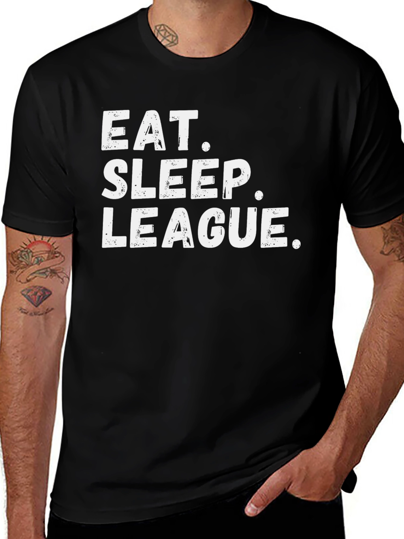 Eat Sleep League T-Shirt - Gamer Style