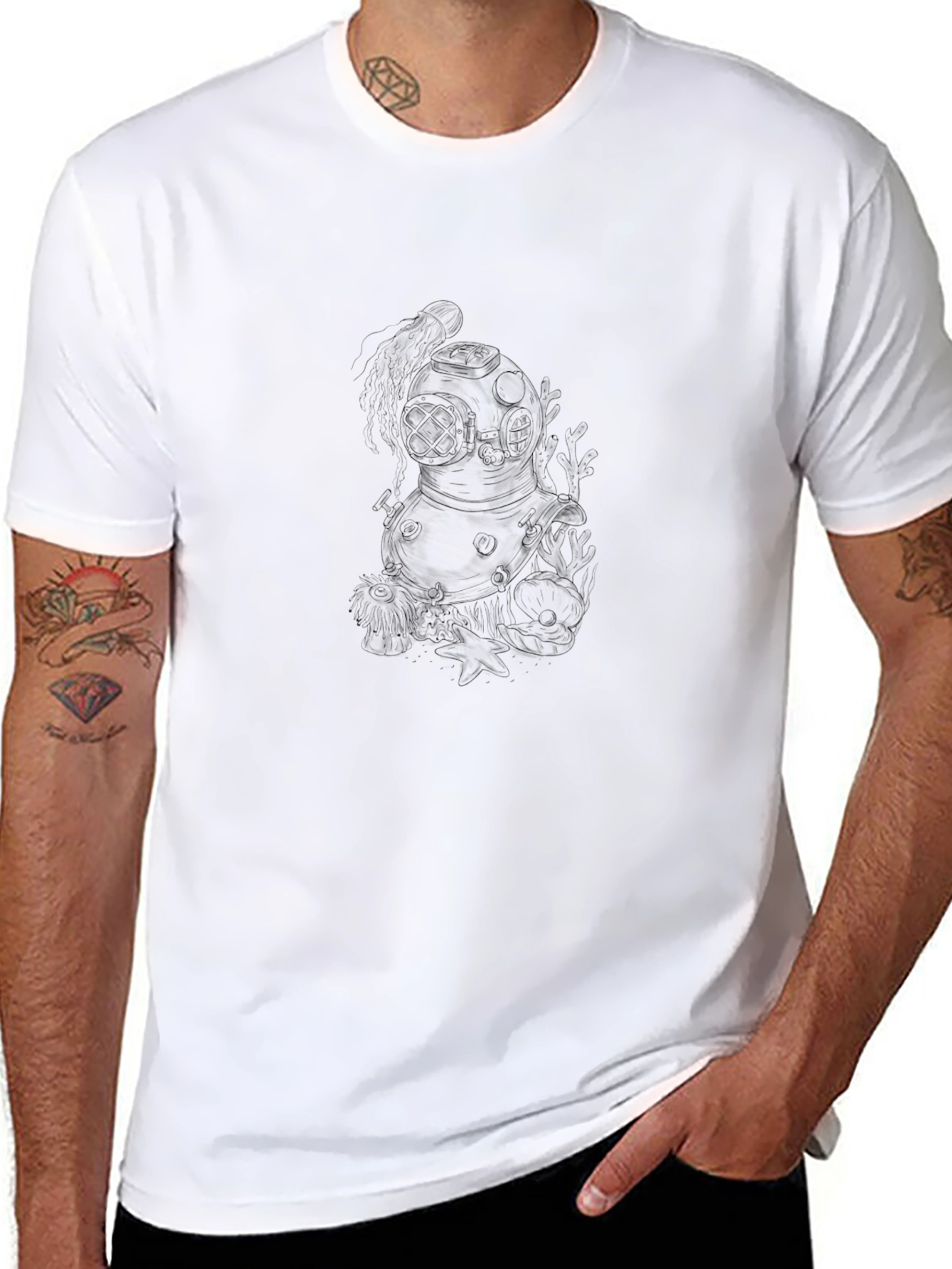 Cool Black Graphic Tee - Mens Fashion
