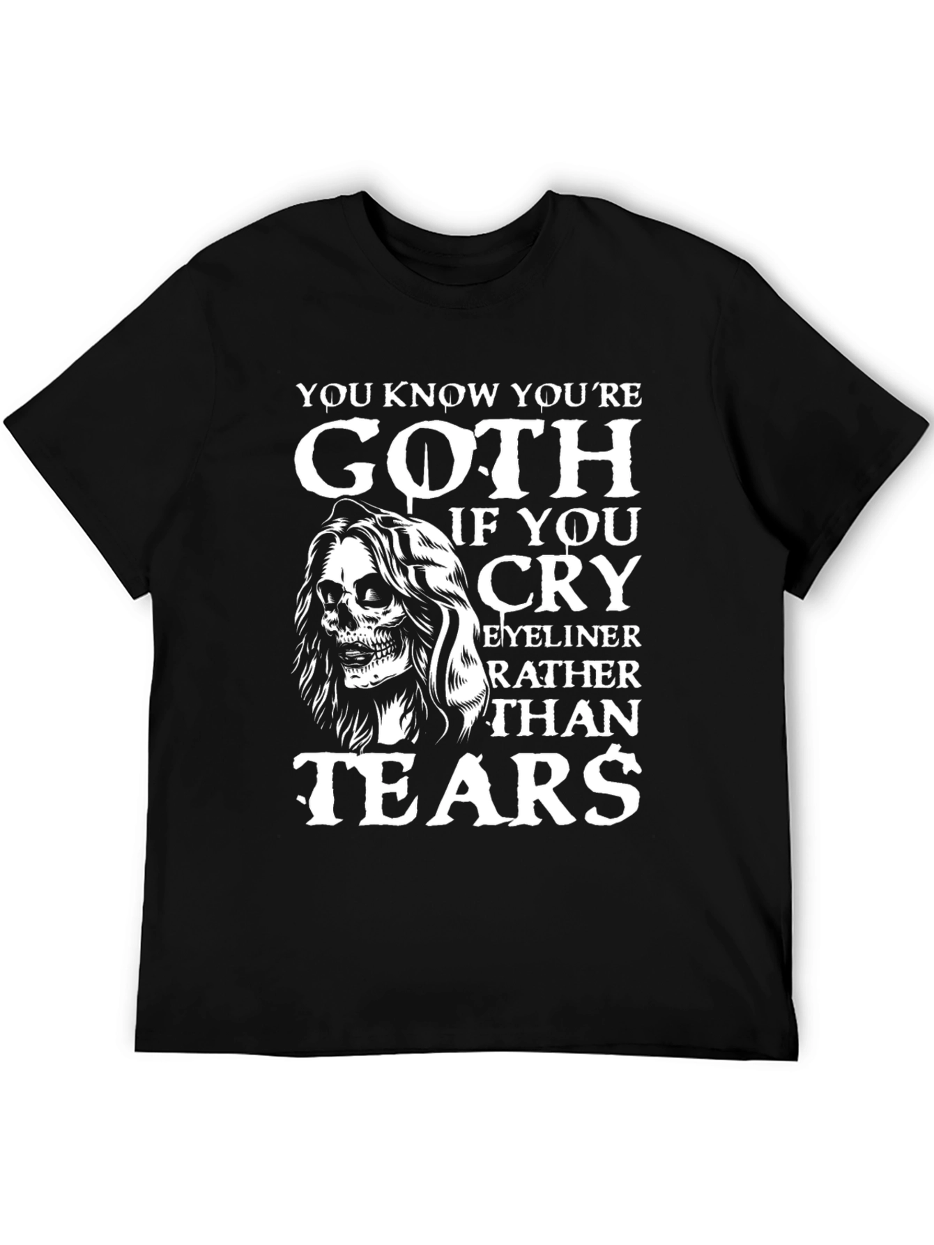 Goth Eyeliner Tears T-Shirt