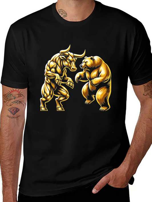 Bull vs Bear Graphic Tee - Investor Apparel