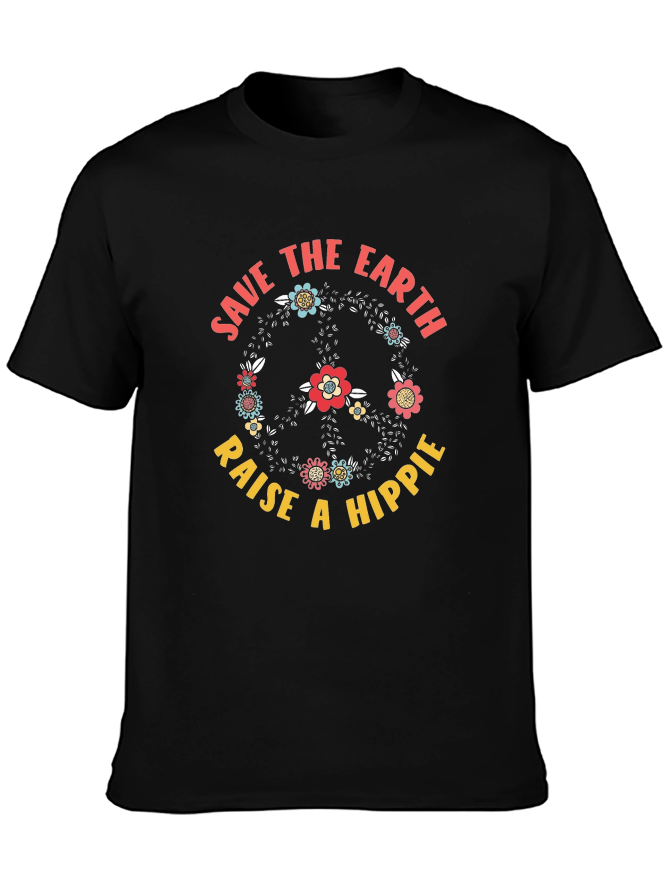 Save the Earth Hippie Graphic T-Shirt