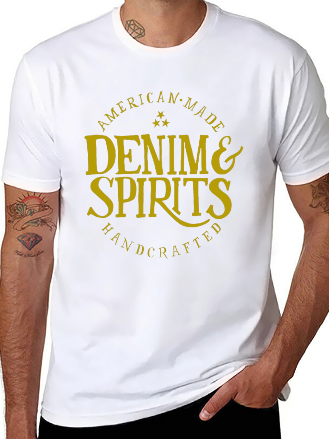 Denim & Spirits Graphic Tee - American Made