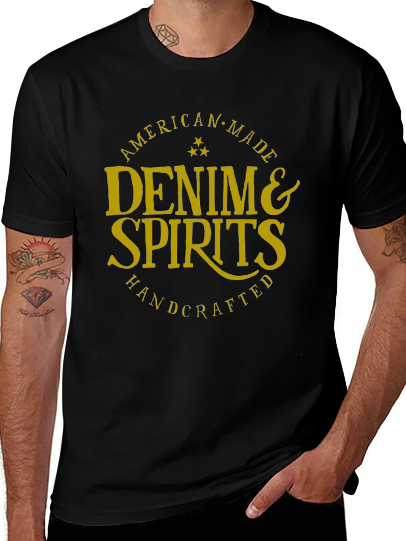 Denim & Spirits Graphic Tee - American Made
