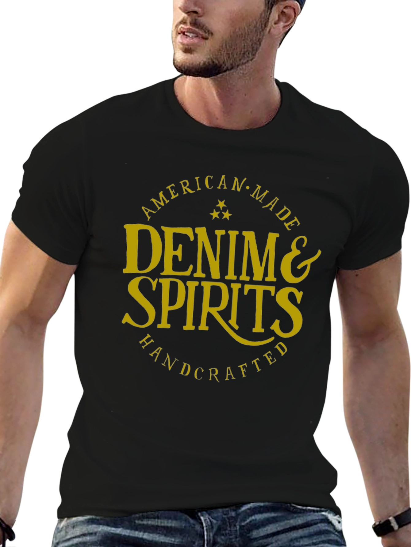 Denim & Spirits Graphic Tee - American Made