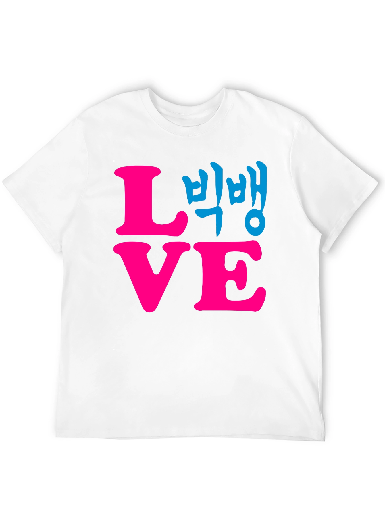 LOVE Graphic Print T-Shirt - Black Cotton Blend Tee
