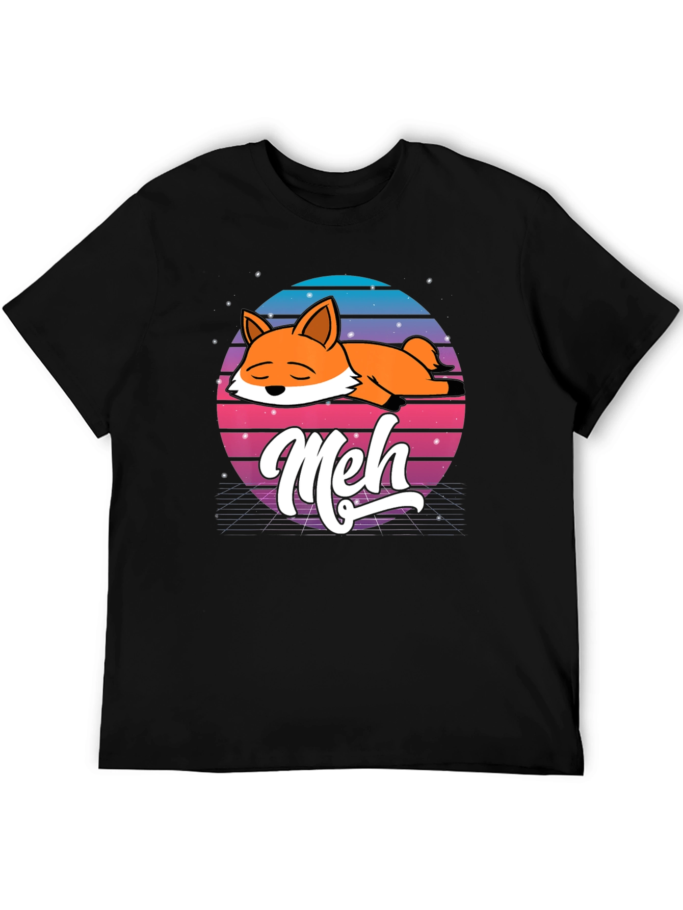 Meh Fox T-Shirt - Lazy Days