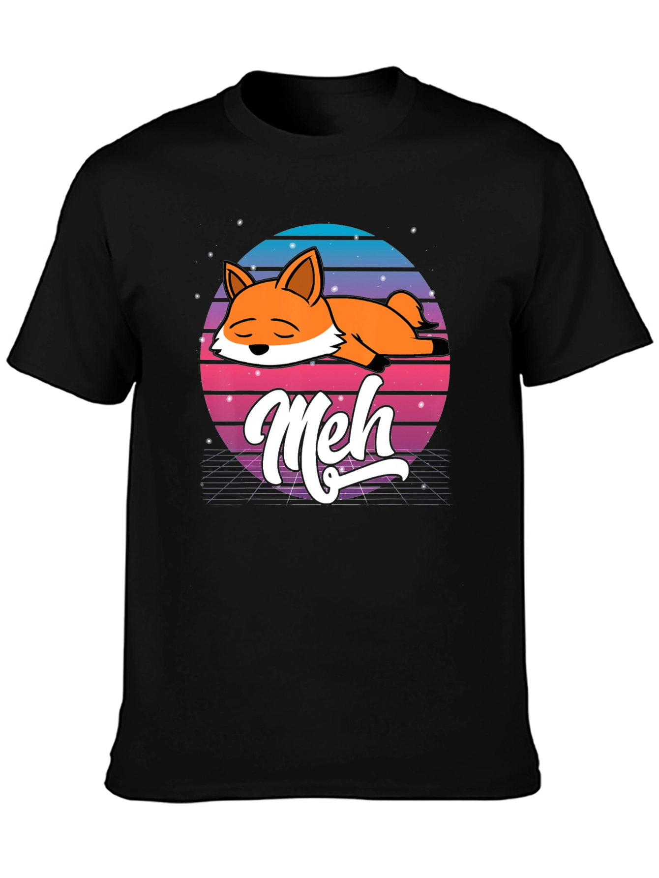 Meh Fox T-Shirt - Lazy Days
