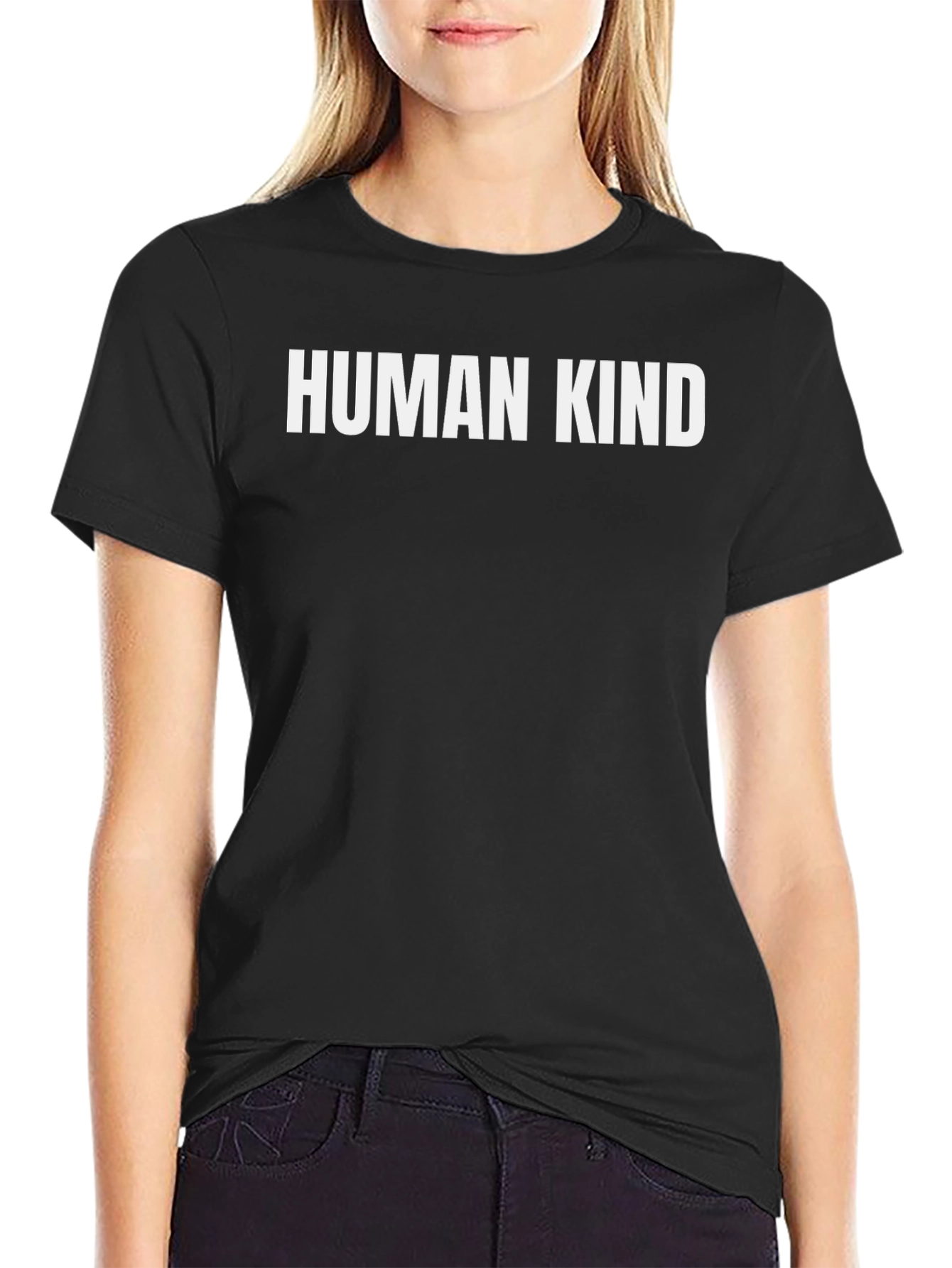 Human Kind Graphic Tee - Unisex Black T-Shirt