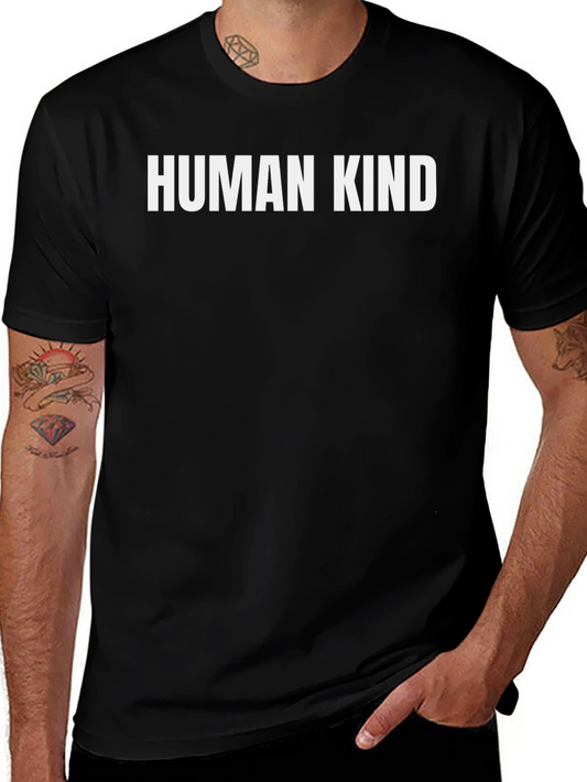 Human Kind Graphic Tee - Unisex Black T-Shirt