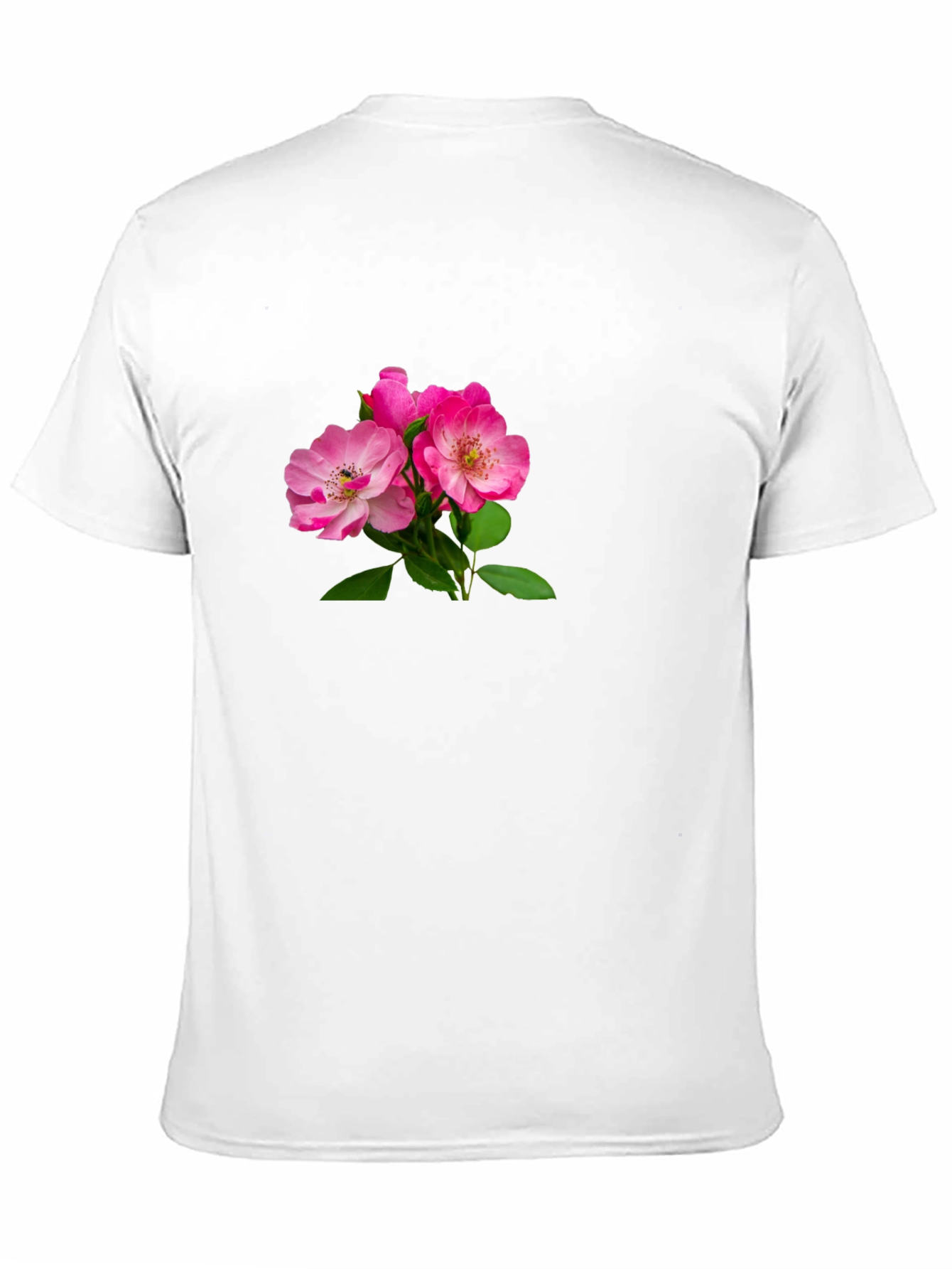Floral Pink Rose Graphic T-Shirt