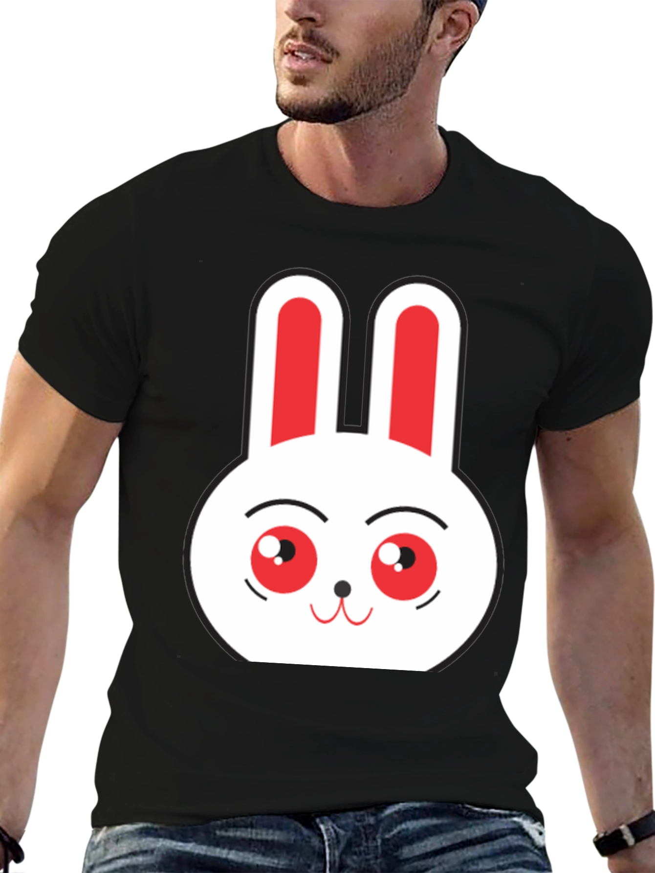 Funny Bunny Graphic T-Shirt