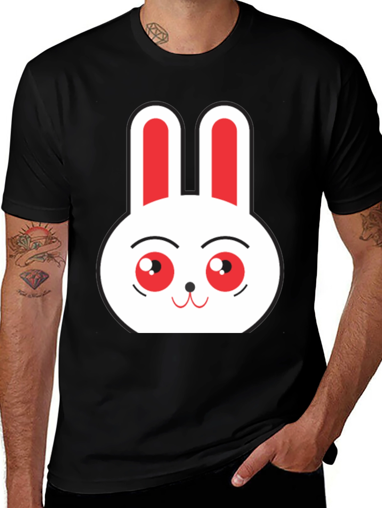Funny Bunny Graphic T-Shirt