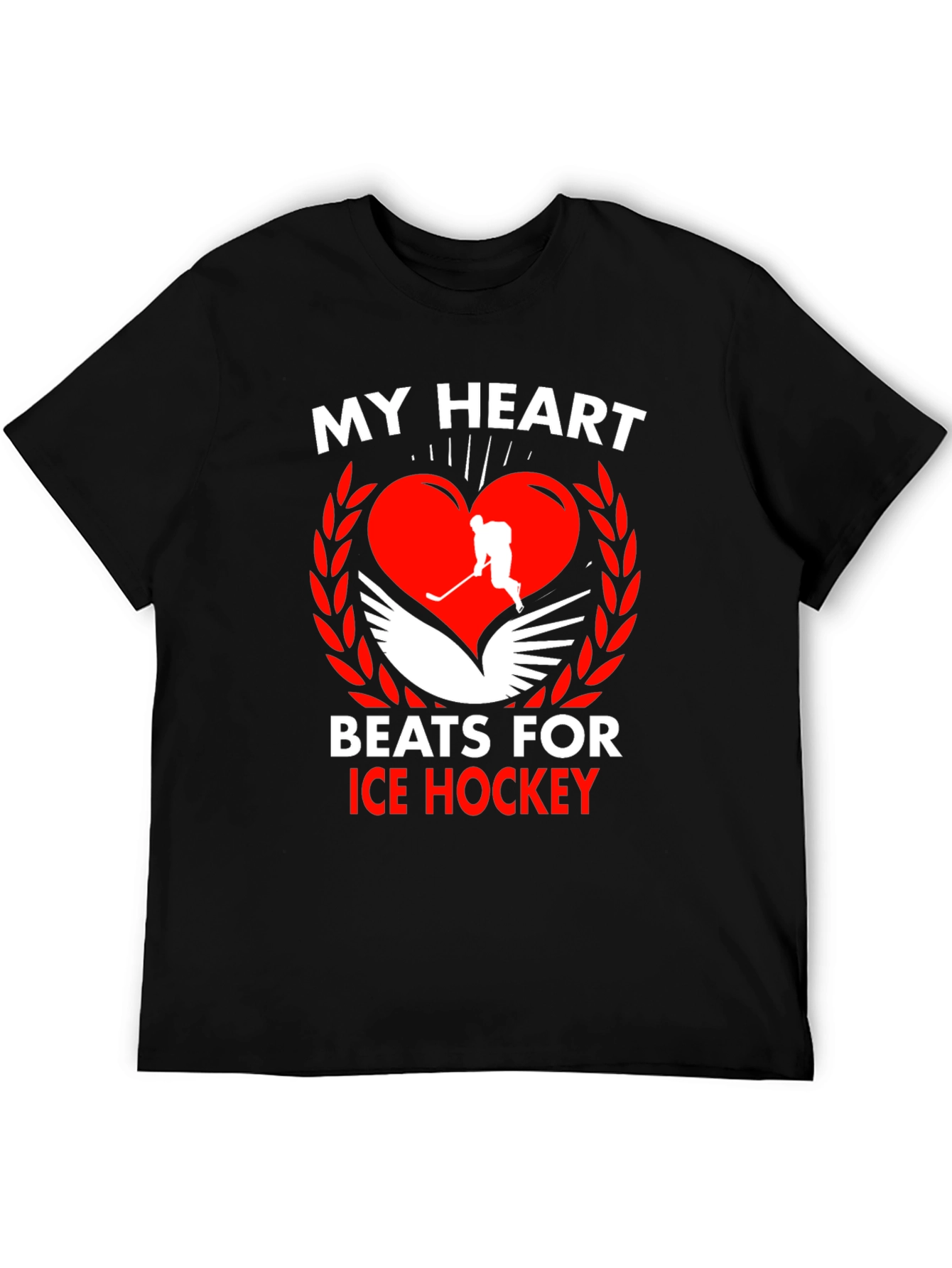 My Heart Beats for Ice Hockey T-Shirt