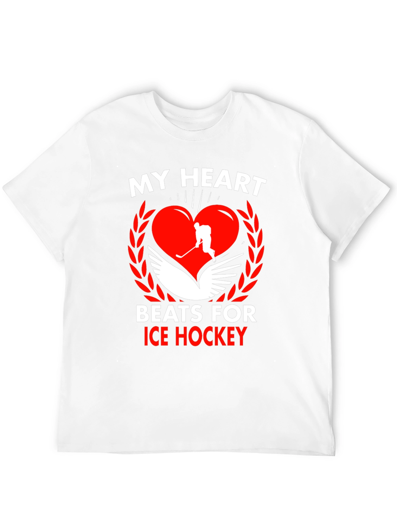 My Heart Beats for Ice Hockey T-Shirt