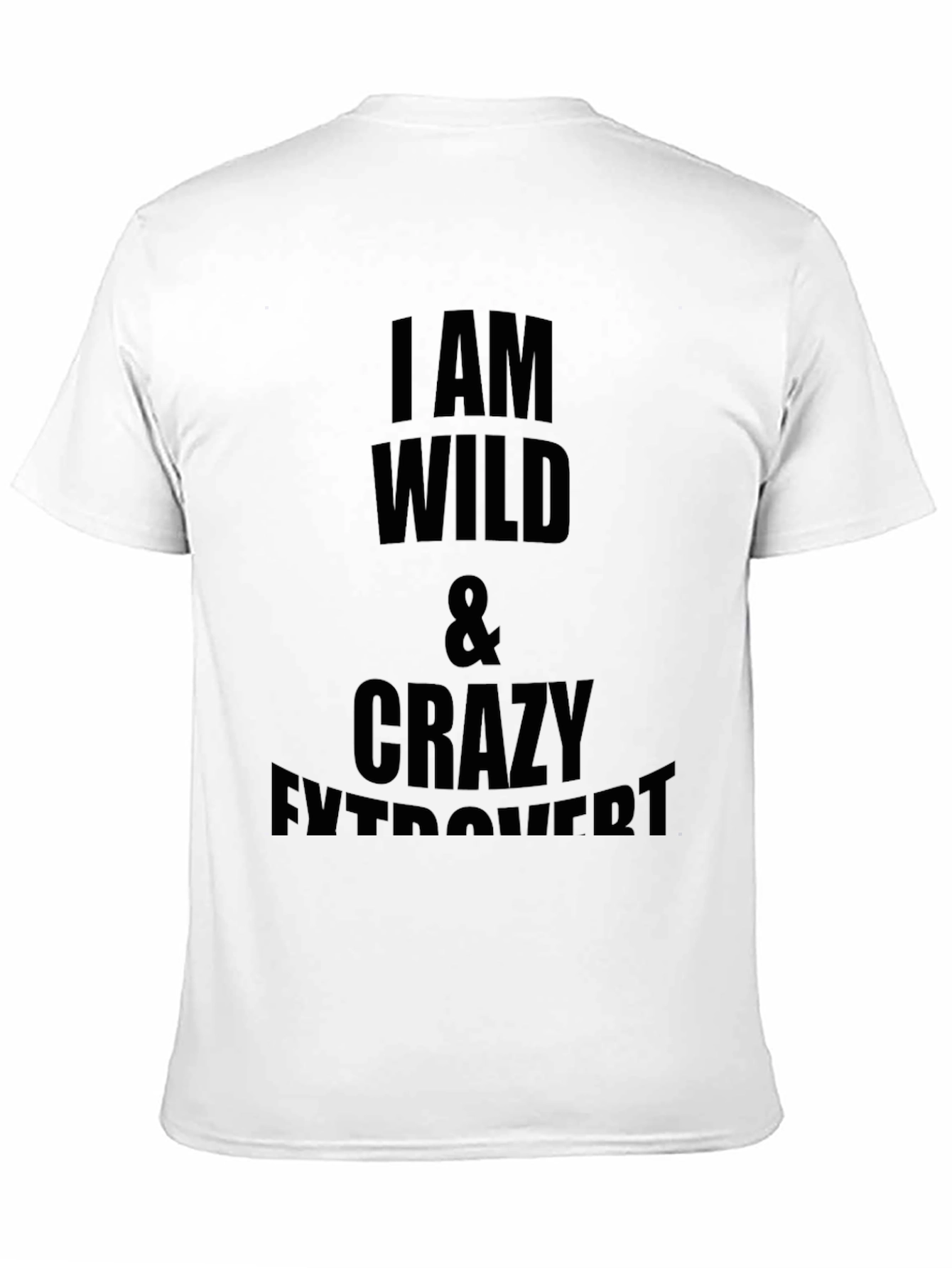 Wild & Crazy Introvert Mens Black T-Shirt