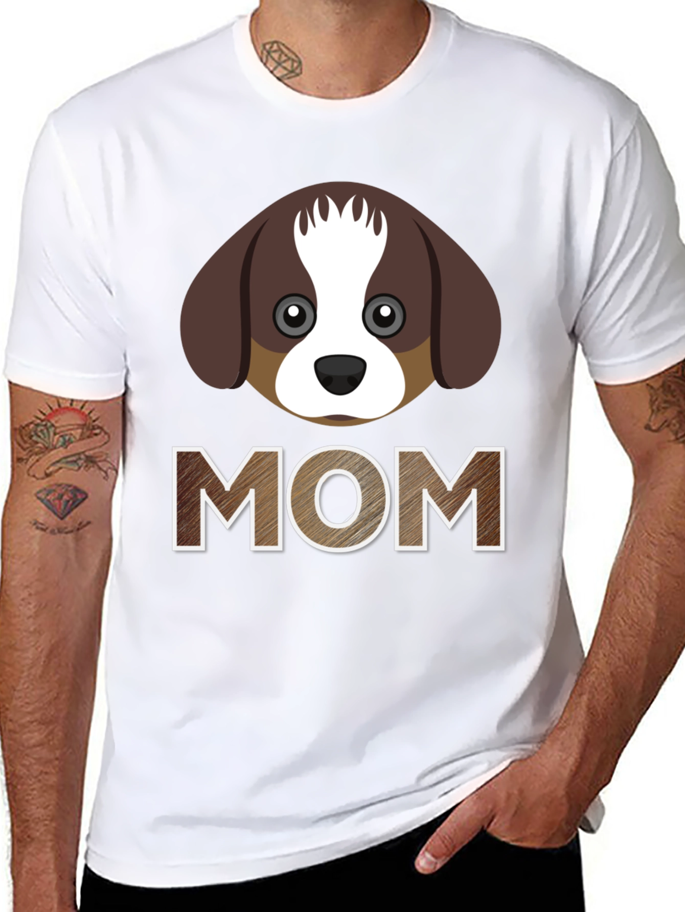 Dog Mom T-Shirt - Cute Puppy Graphic Tee