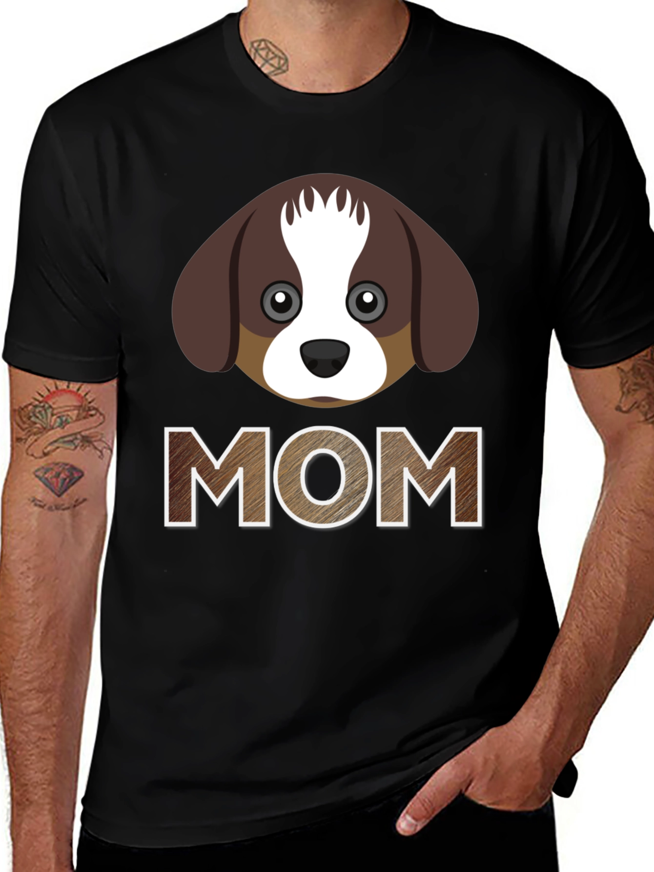 Dog Mom T-Shirt - Cute Puppy Graphic Tee