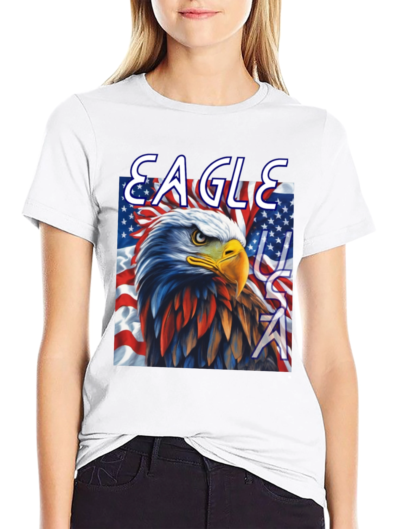 American Eagle USA Patriotic T-Shirt
