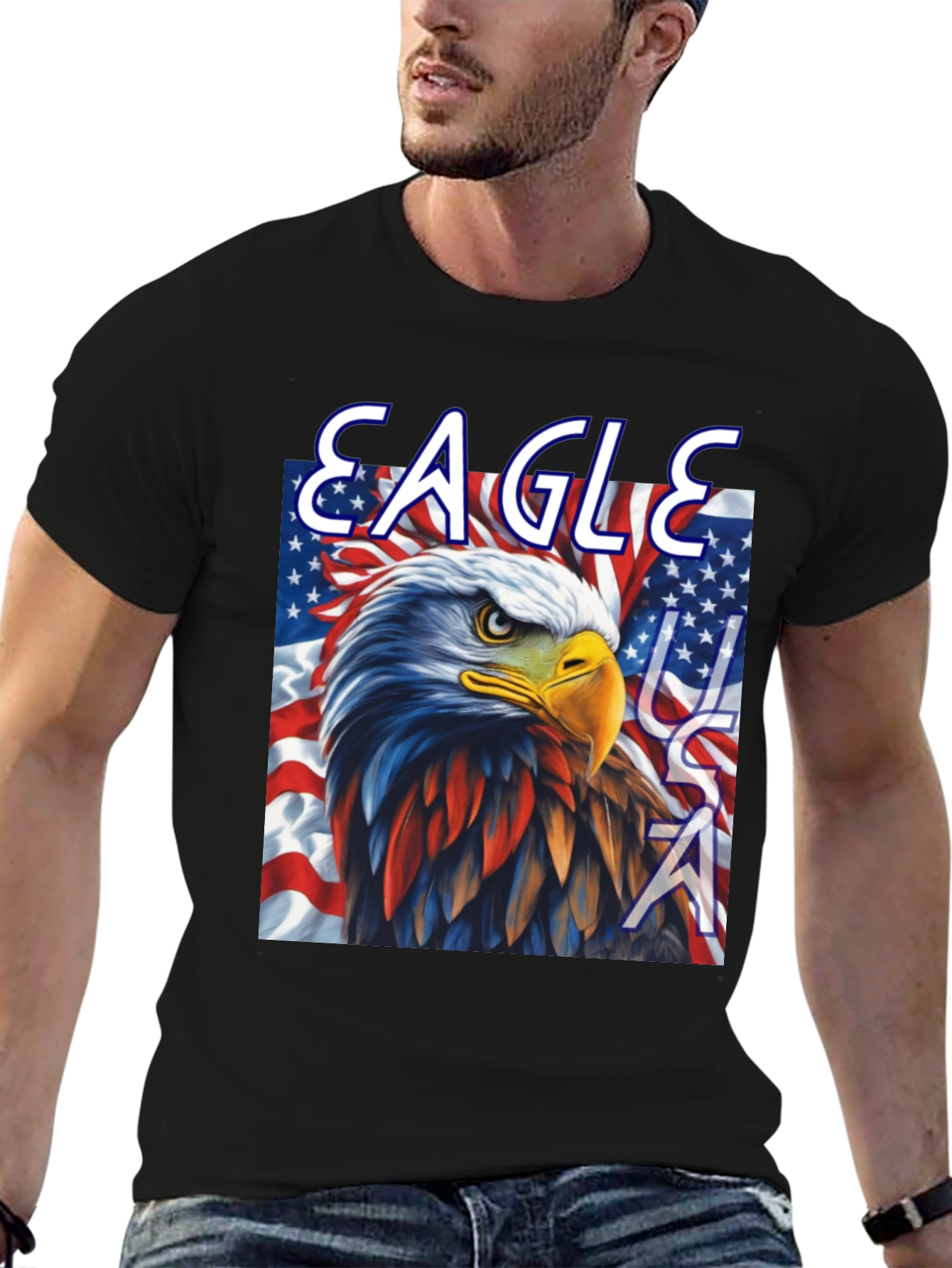 American Eagle USA Patriotic T-Shirt