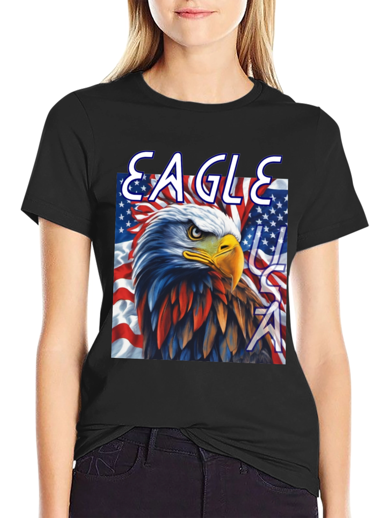 American Eagle USA Patriotic T-Shirt