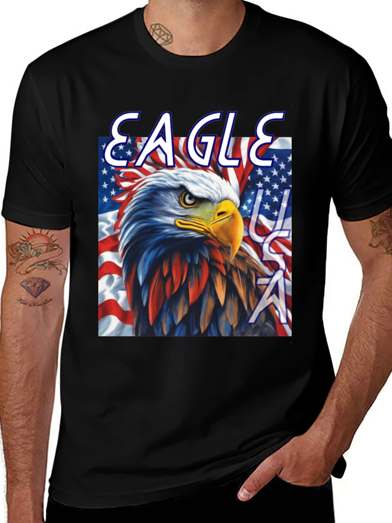 American Eagle USA Patriotic T-Shirt