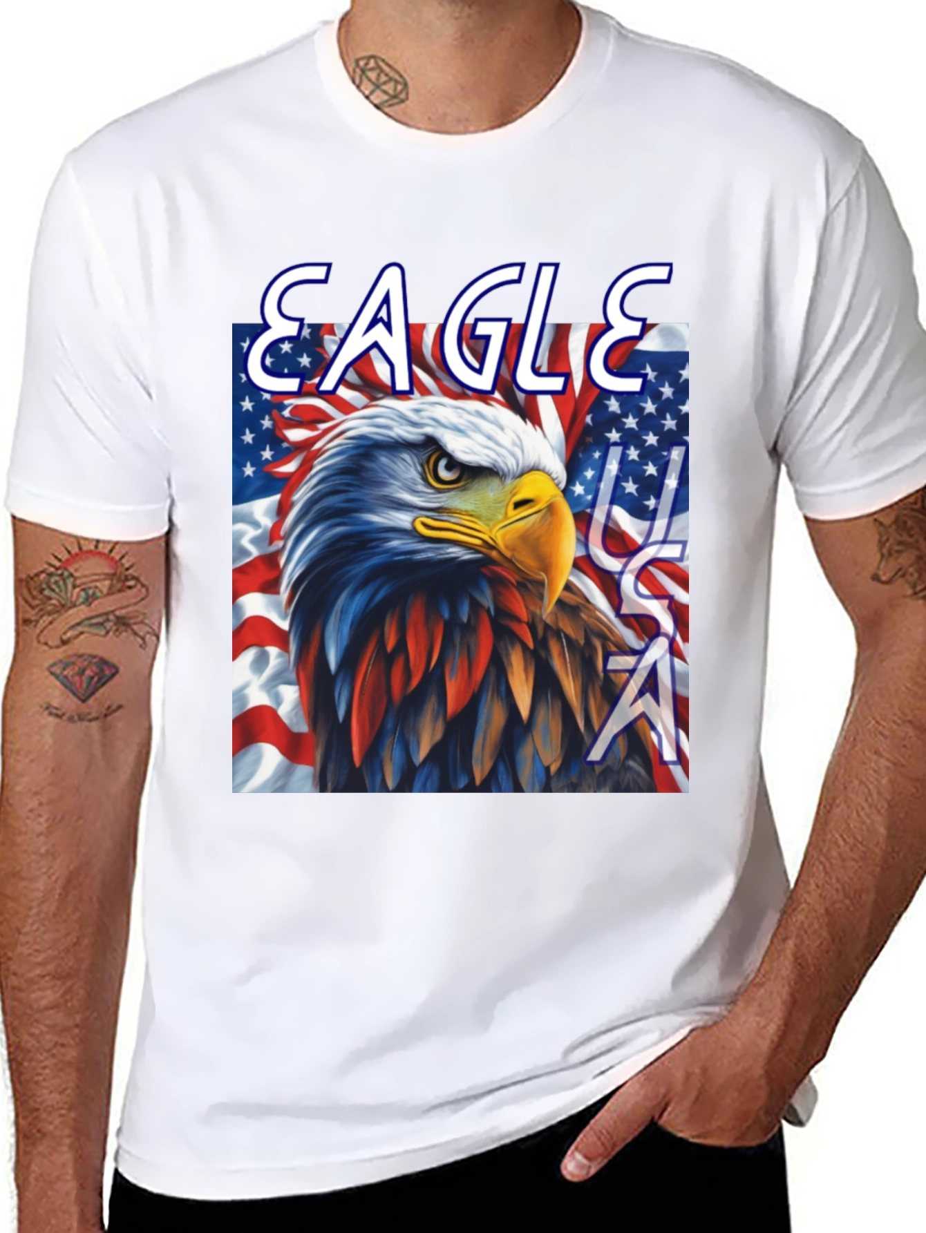 American Eagle USA Patriotic T-Shirt