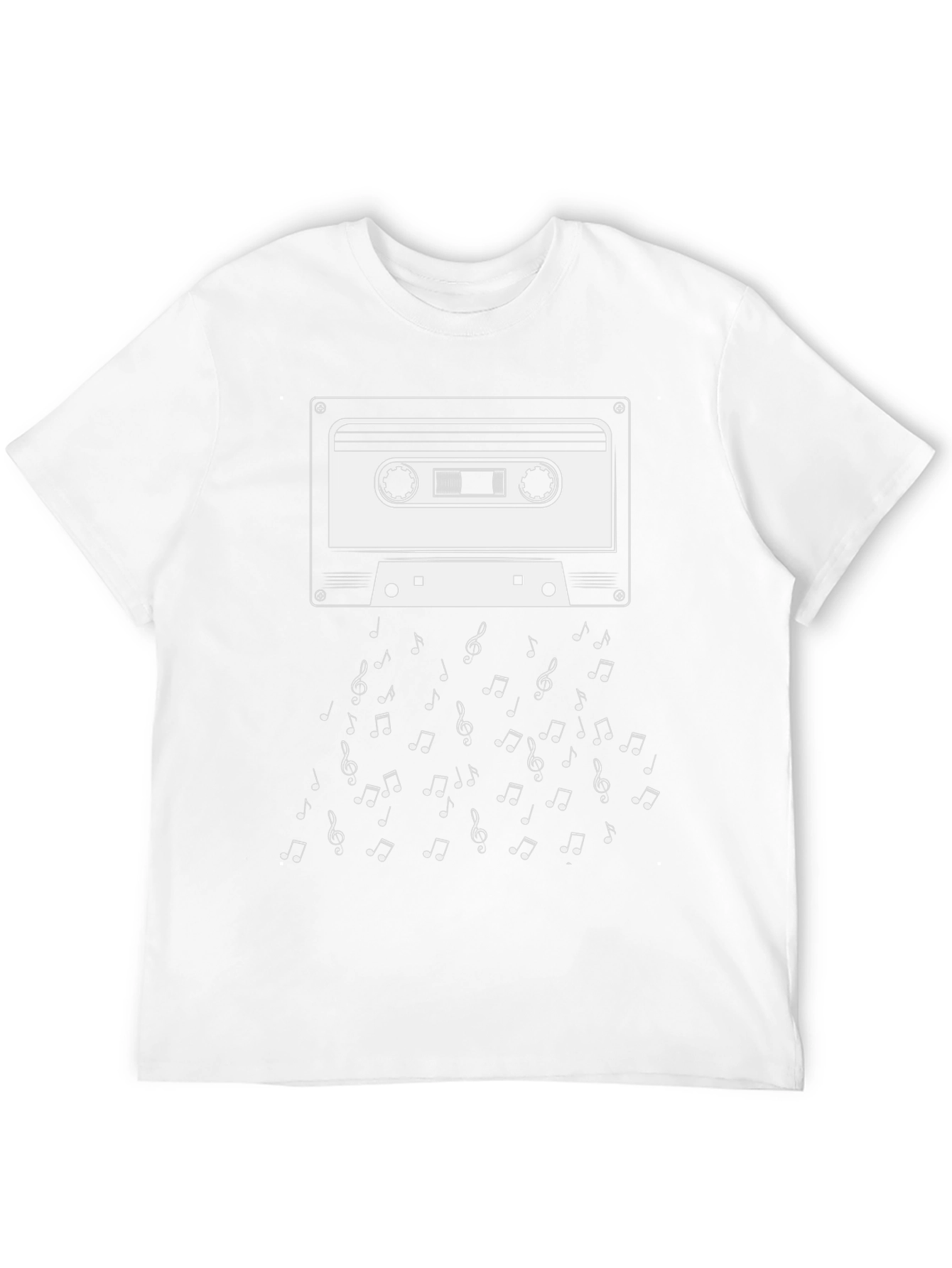 Retro Mixtape Music Notes Graphic T-Shirt