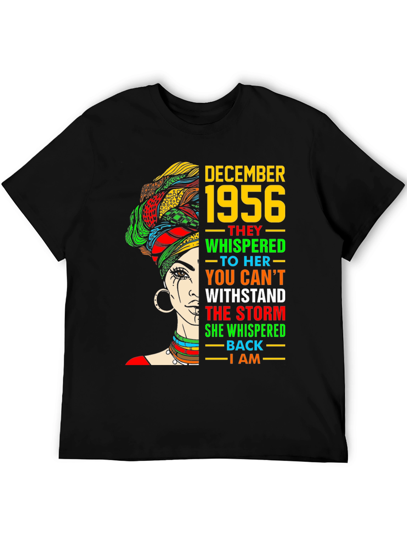 December 1956 Black Woman T-Shirt