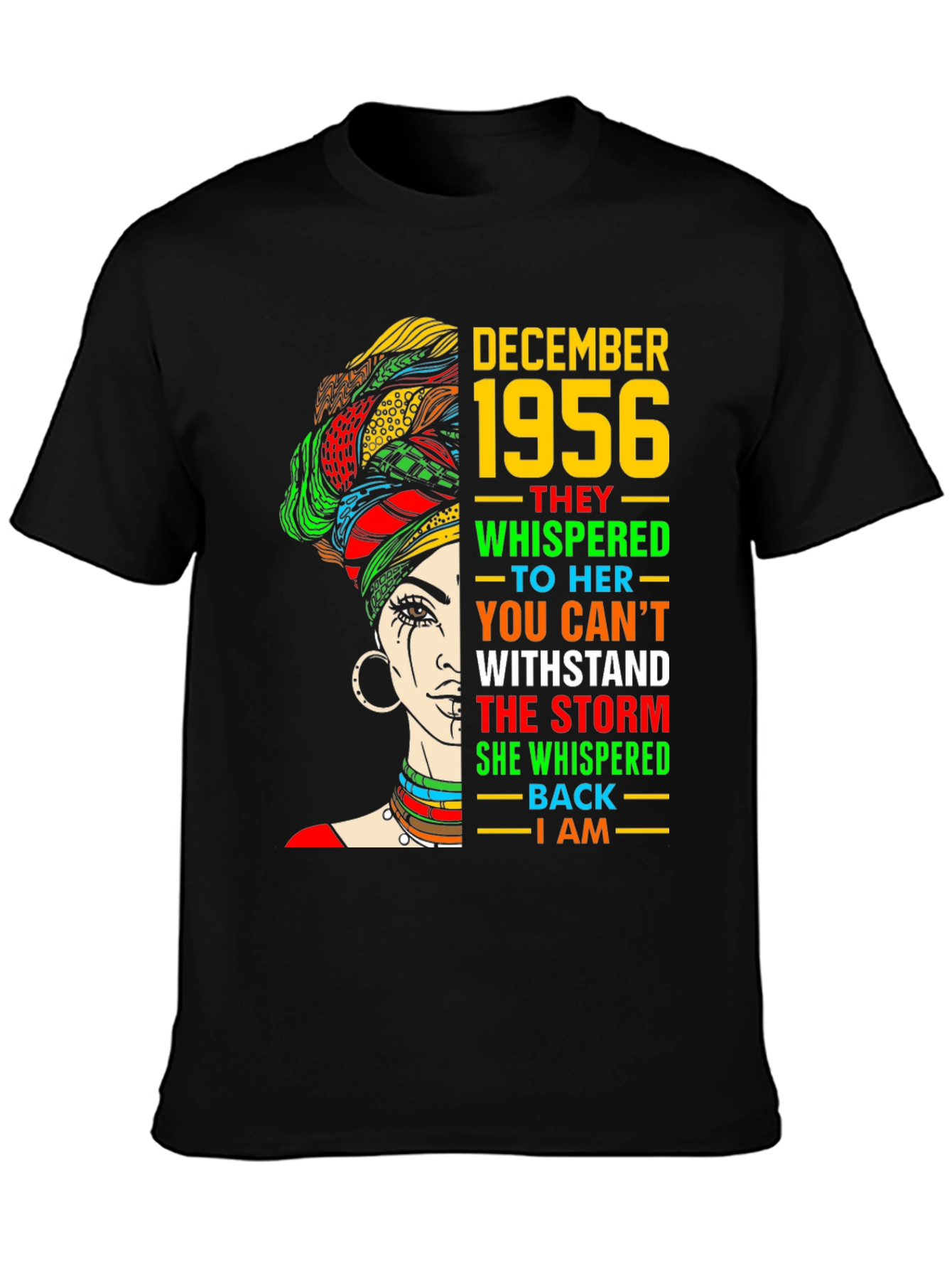 December 1956 Black Woman T-Shirt