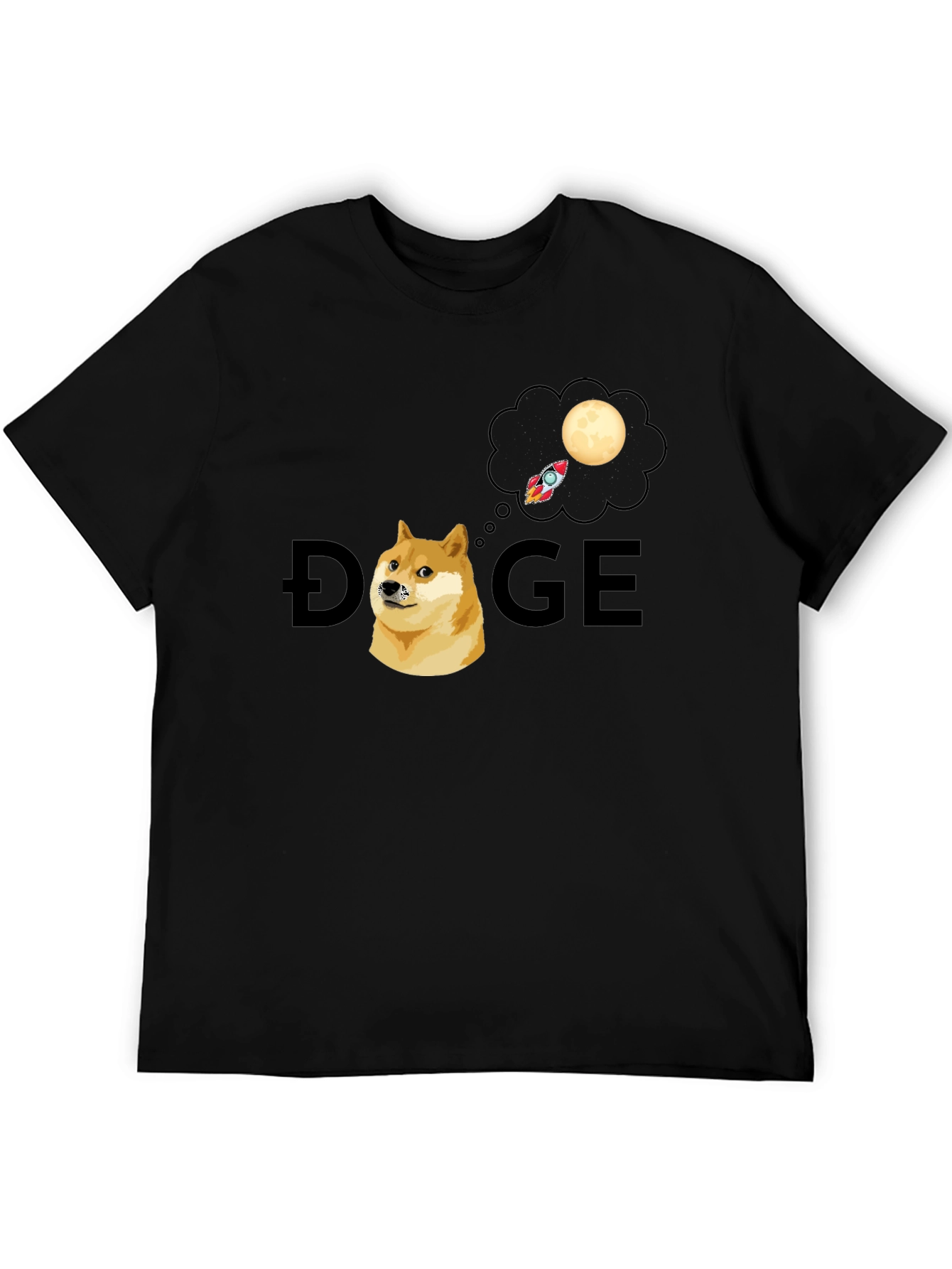 Doge To The Moon Graphic T-Shirt
