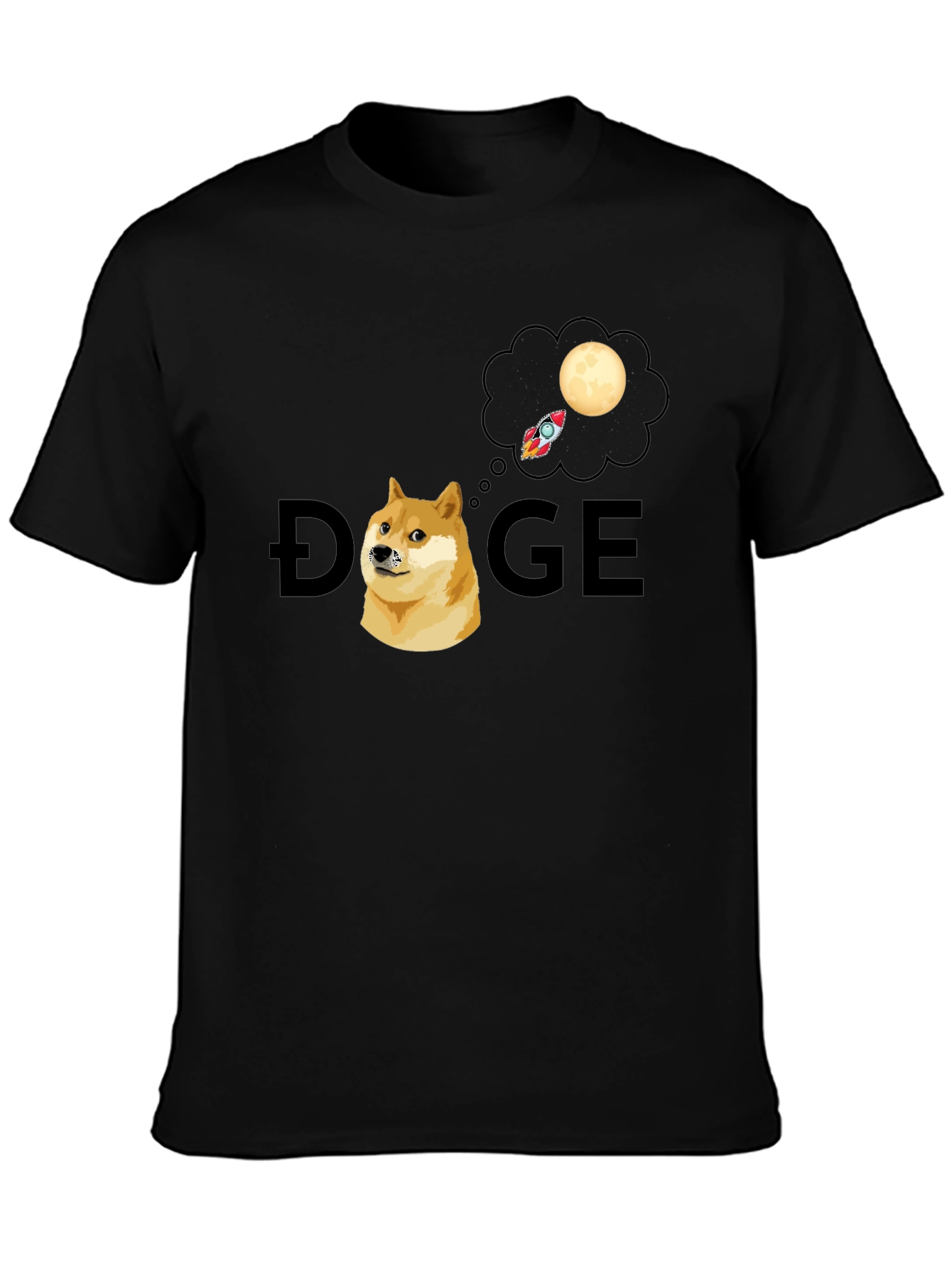 Doge To The Moon Graphic T-Shirt