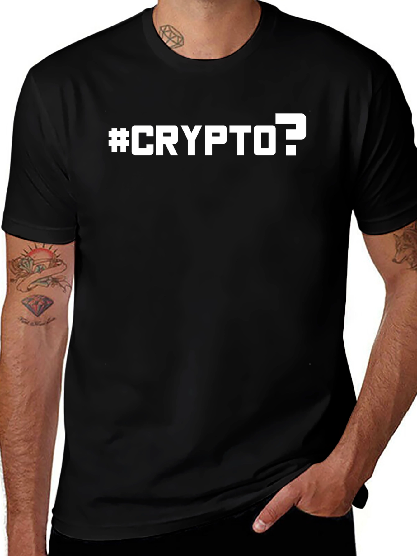Crypto Question Black T-Shirt