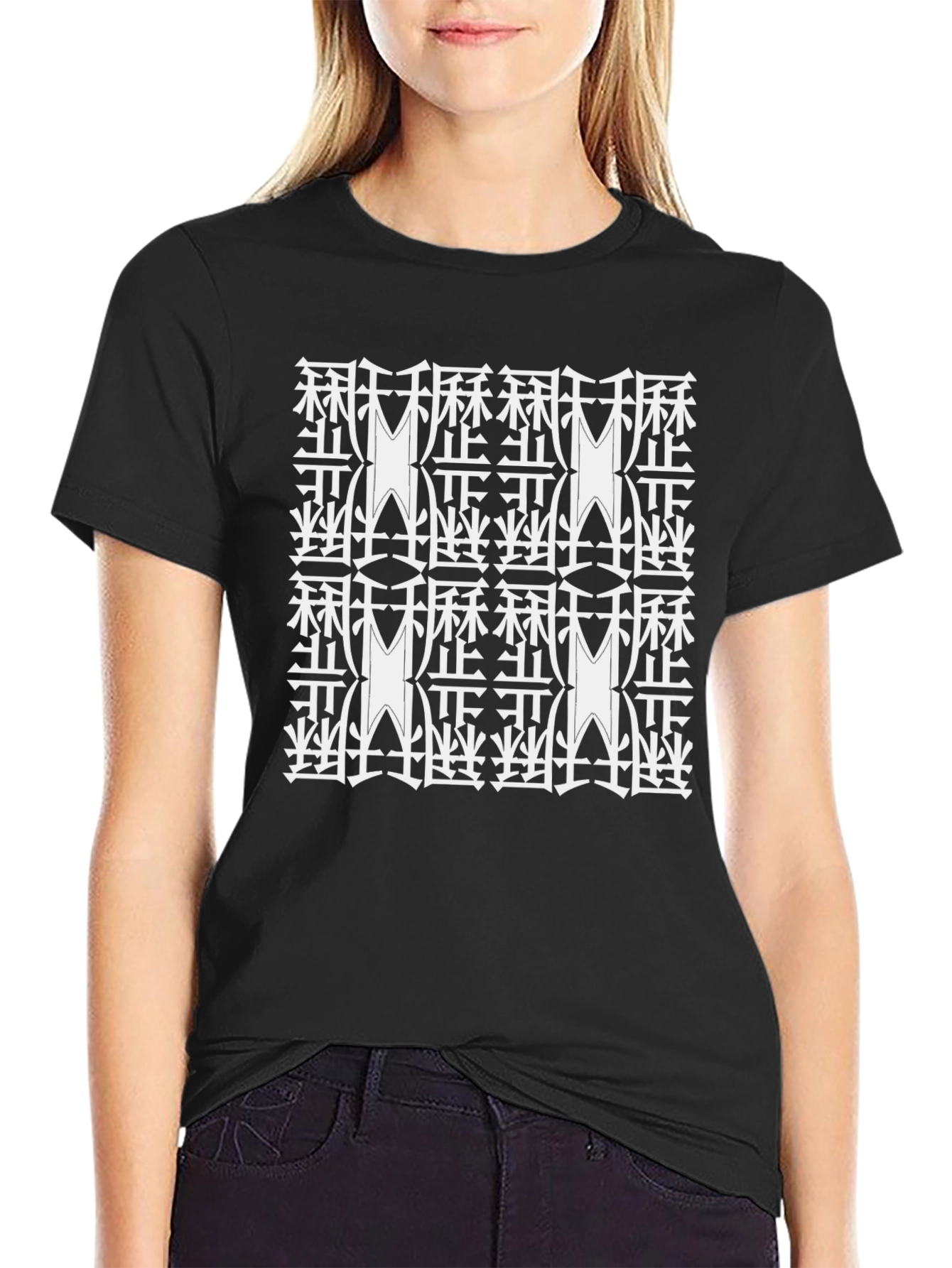 Unique Pattern Graphic Tee - Casual Style