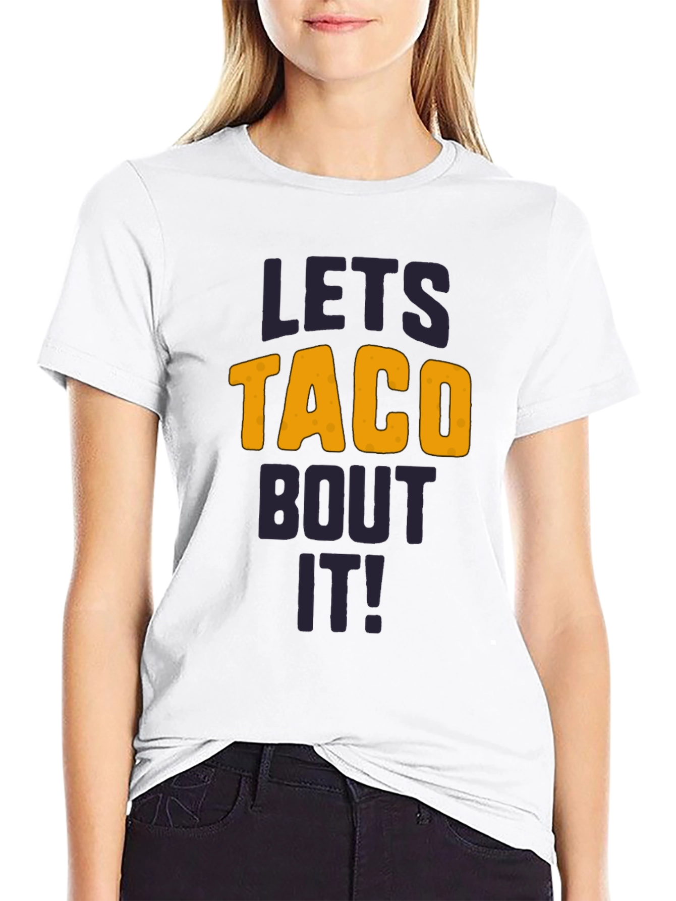 Lets Taco Bout It T-Shirt - Funny Graphic Tee