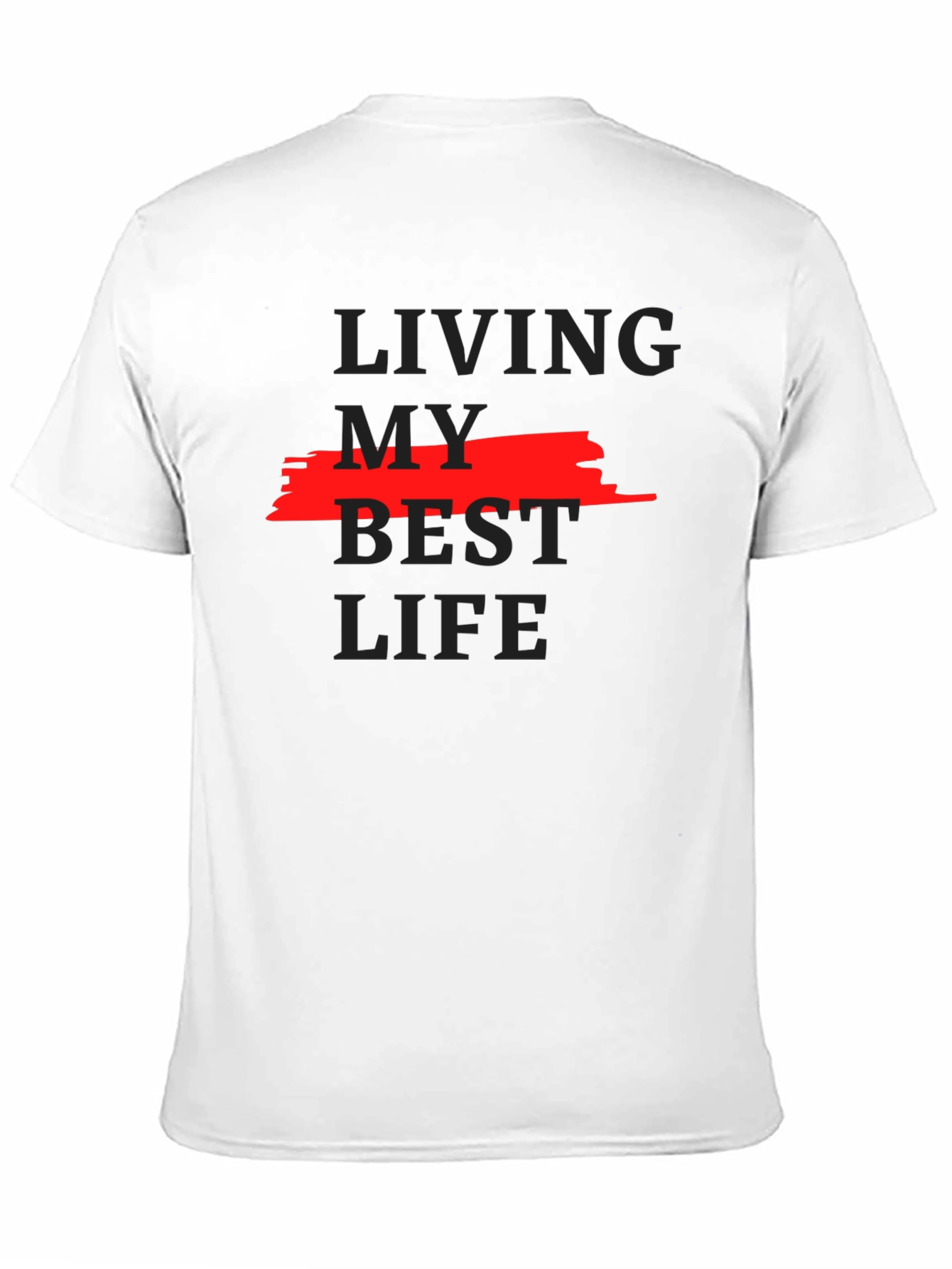 Living My Best Life Graphic Tee - Black