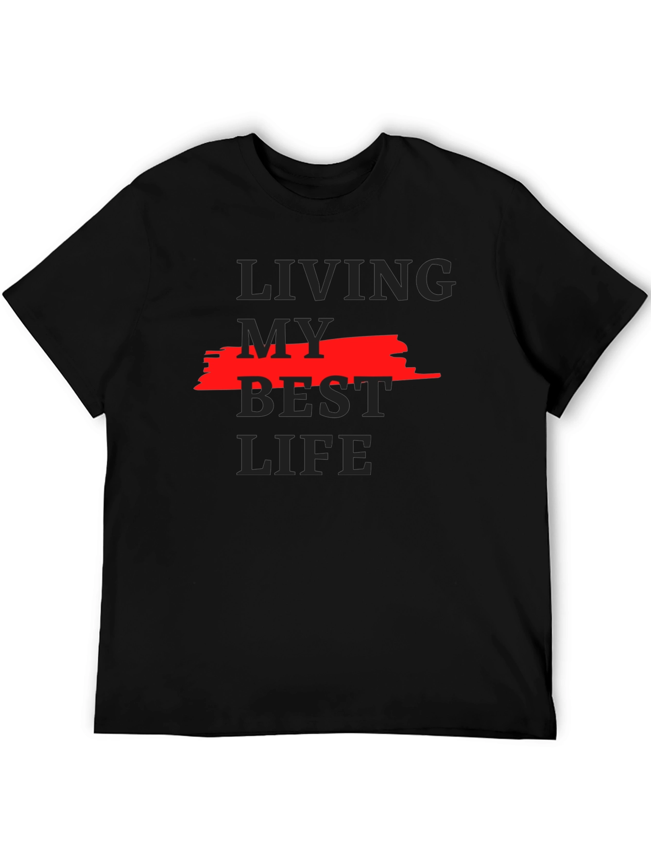 Living My Best Life Graphic Tee - Black