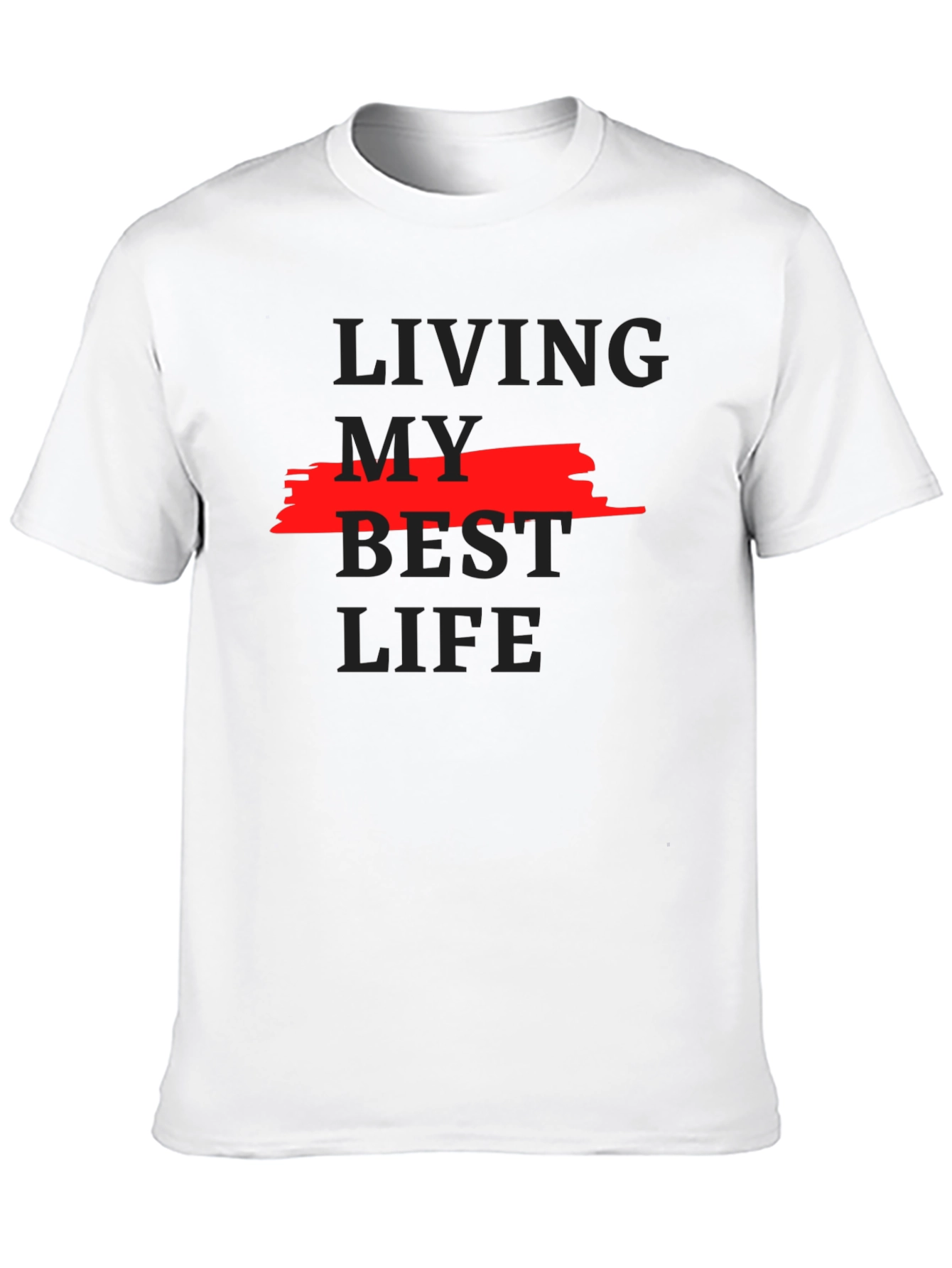 Living My Best Life Graphic Tee - Black